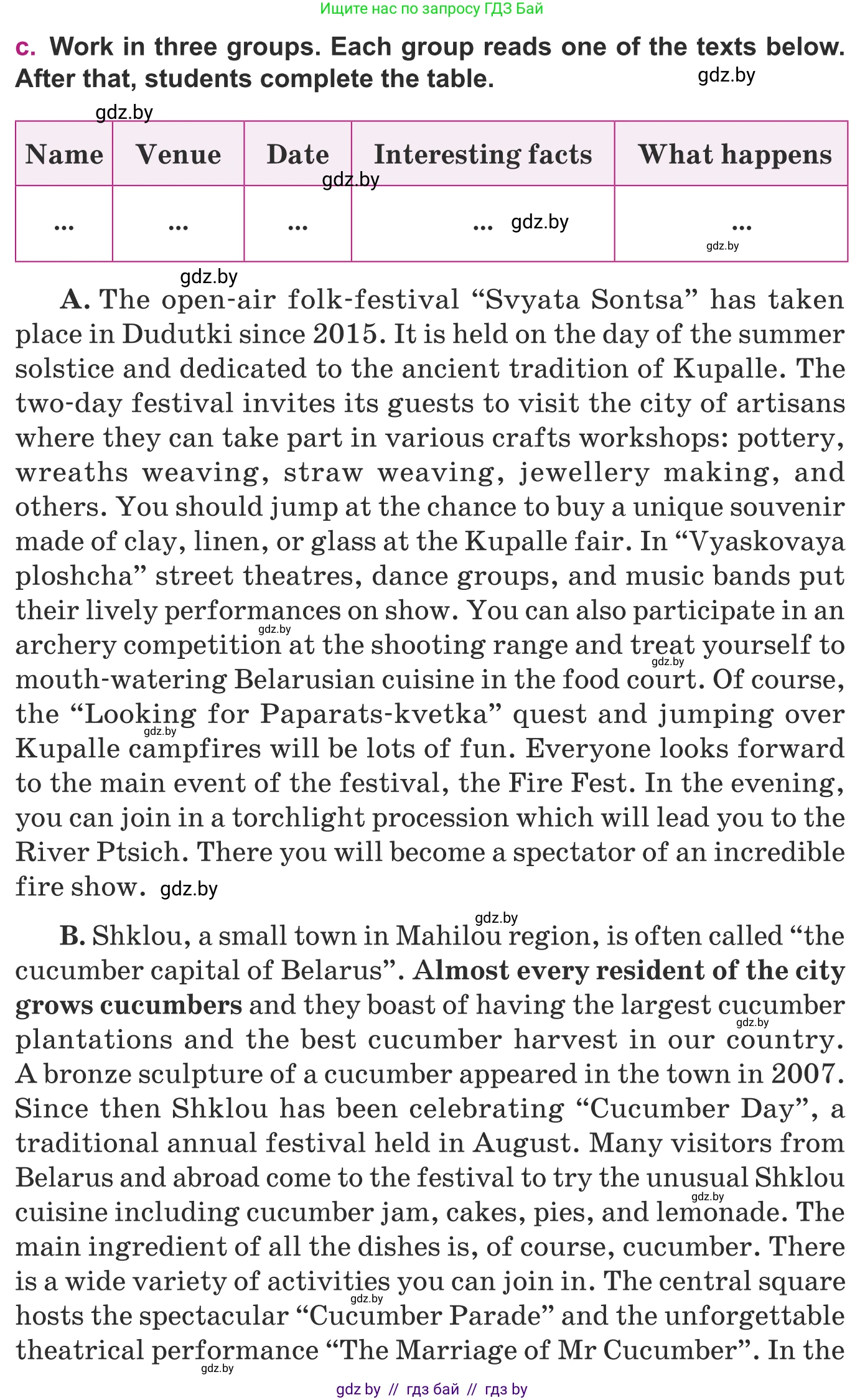 Английский язык (english), 8 класс Учебник, авторы: Демченко Наталья Валентиновна, Севрюкова Татьяна Юрьевна, Наумова Елена Георгиевна, Рыбалко О Н, Манешина А В, Маслёнченко Н А, Бушуева Эдите Владиславовна, издательство Вышэйшая школа, Минск, 2020, розового цвета, Часть ( Part) 2, страница 55, номер 2, Условие (продолжение 2)