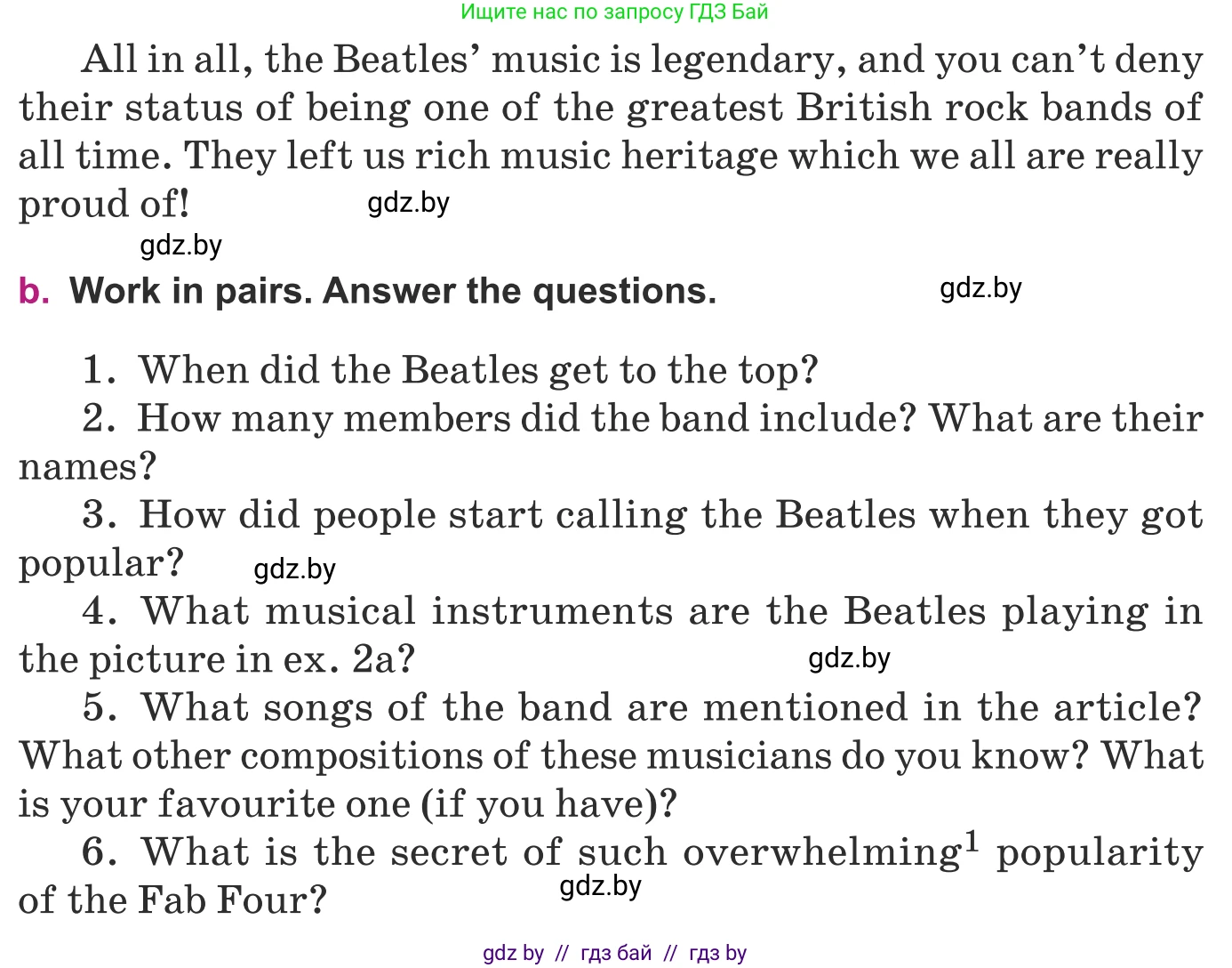 Английский язык (english), 8 класс Учебник, авторы: Демченко Наталья Валентиновна, Севрюкова Татьяна Юрьевна, Наумова Елена Георгиевна, Рыбалко О Н, Манешина А В, Маслёнченко Н А, Бушуева Эдите Владиславовна, издательство Вышэйшая школа, Минск, 2020, розового цвета, Часть ( Part) 2, страница 105, номер 2, Условие (продолжение 2)