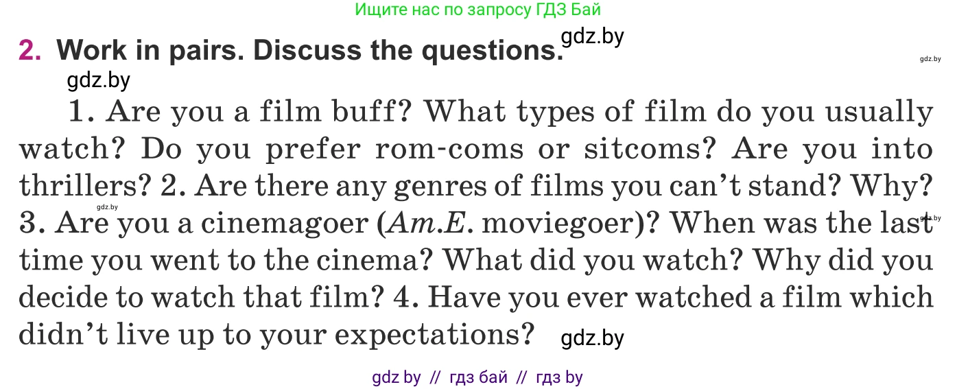 Английский язык (english), 8 класс Учебник, авторы: Демченко Наталья Валентиновна, Севрюкова Татьяна Юрьевна, Наумова Елена Георгиевна, Рыбалко О Н, Манешина А В, Маслёнченко Н А, Бушуева Эдите Владиславовна, издательство Вышэйшая школа, Минск, 2020, розового цвета, Часть ( Part) 2, страница 157, номер 2, Условие