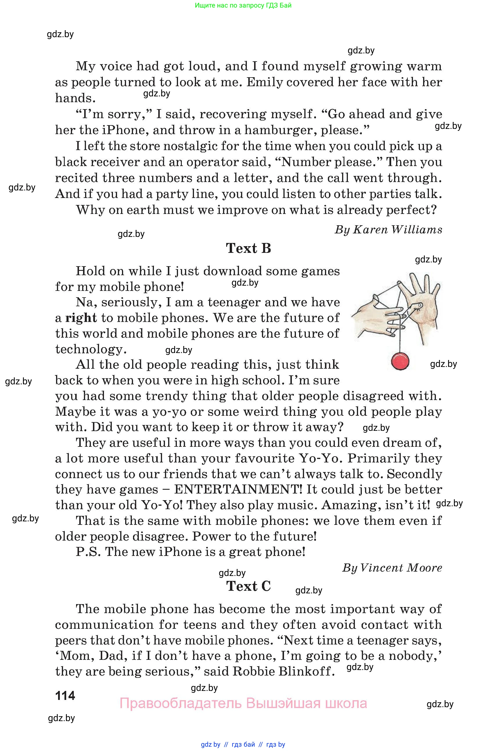 Английский язык (english), 9 класс Учебник (Student's book), авторы: Демченко Наталья Валентиновна, Юхнель Наталья Валентиновна, Романчук Вероника Романовна, Малиновская Елена Александровна, Севрюкова Татьяна Юрьевна, издательство Вышэйшая школа, Минск, 2022, белого цвета, страница 114