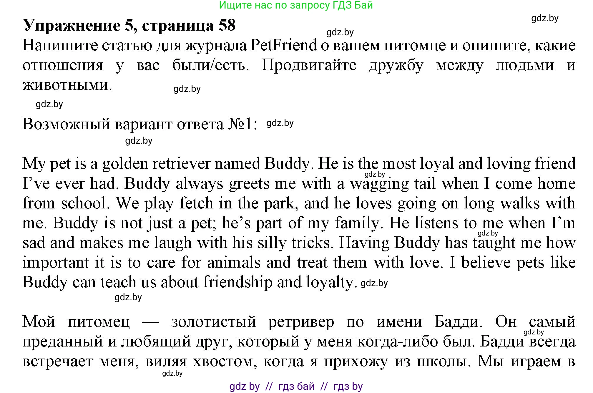 Английский язык (english), 9 класс Учебник (Student's book), авторы: Демченко Наталья Валентиновна, Юхнель Наталья Валентиновна, Романчук Вероника Романовна, Малиновская Елена Александровна, Севрюкова Татьяна Юрьевна, издательство Вышэйшая школа, Минск, 2022, белого цвета, Часть ( Part) 1, страница 58, номер 5, Решение 2