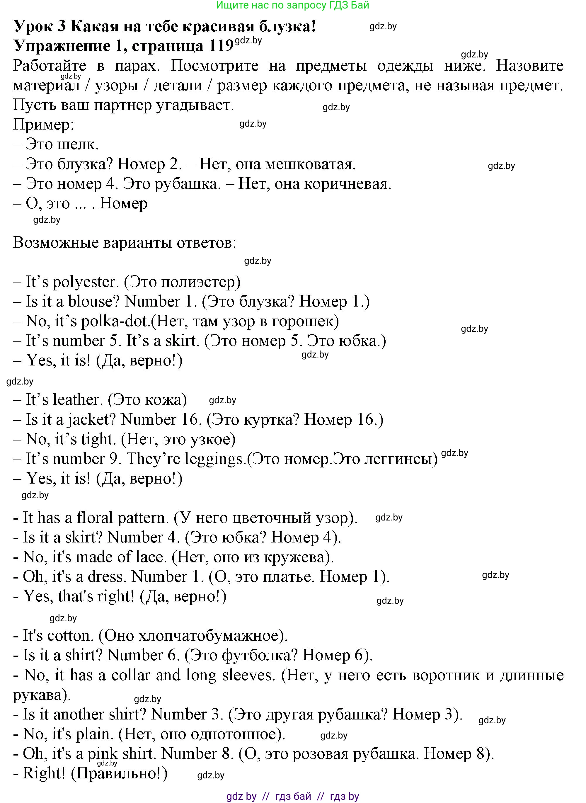 Английский язык (english), 9 класс Учебник (Student's book), авторы: Демченко Наталья Валентиновна, Юхнель Наталья Валентиновна, Романчук Вероника Романовна, Малиновская Елена Александровна, Севрюкова Татьяна Юрьевна, издательство Вышэйшая школа, Минск, 2022, белого цвета, Часть ( Part) 1, страница 119, номер 1, Решение 2