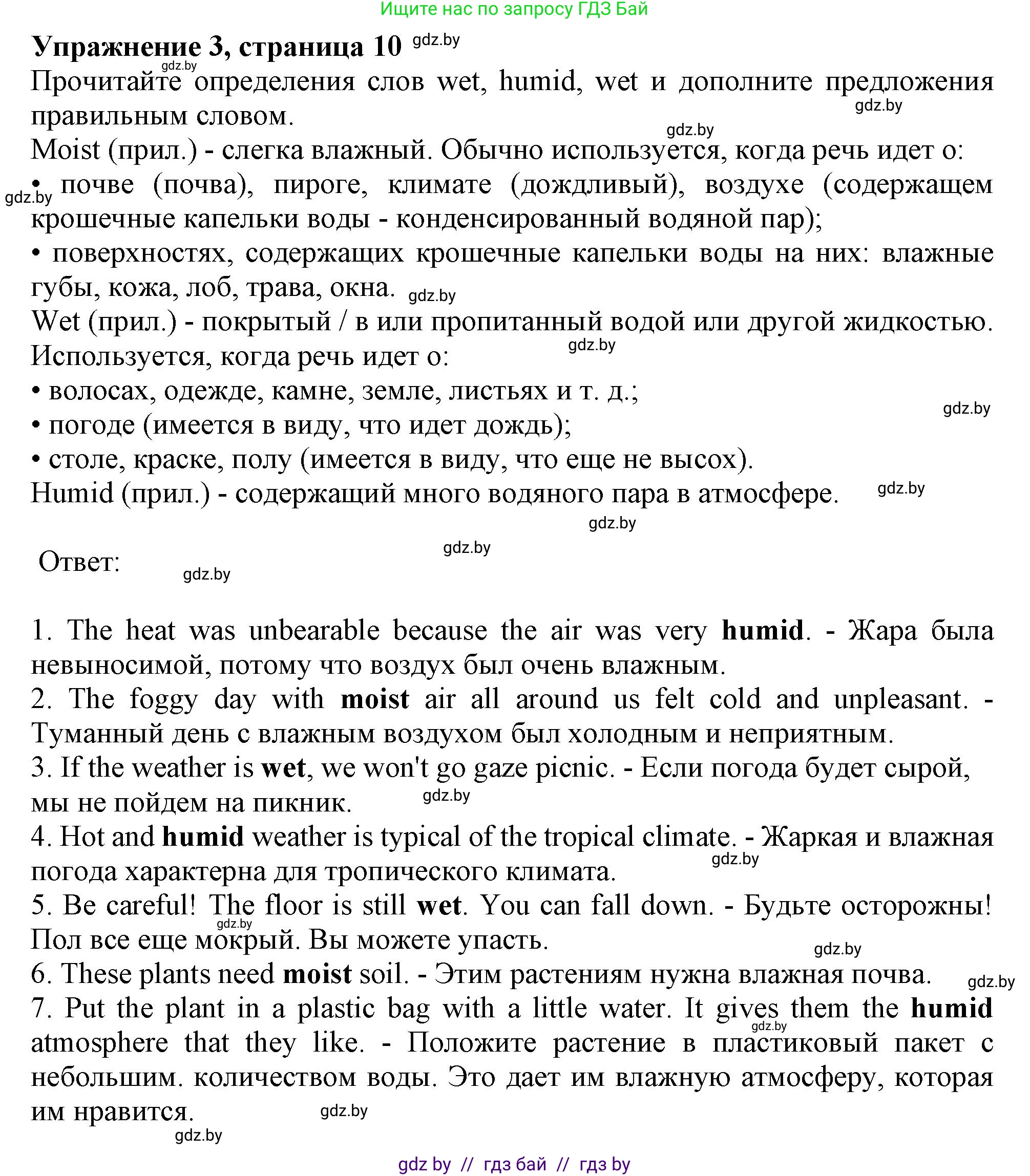 Английский язык (english), 9 класс Рабочая тетрадь (workbook), авторы: Лапицкая Людмила Михайловна (Lapitskaya Ludmila), Демченко Наталья Валентиновна, Волков Андрей Валерьевич, Калишевич Алла Ивановна, Севрюкова Татьяна Юрьевна, Юхнель Наталья Валентиновна, издательство Аверсэв, Минск, 2019, голубого цвета, Часть ( Part) 2, страница 10, номер 3, Решение 2