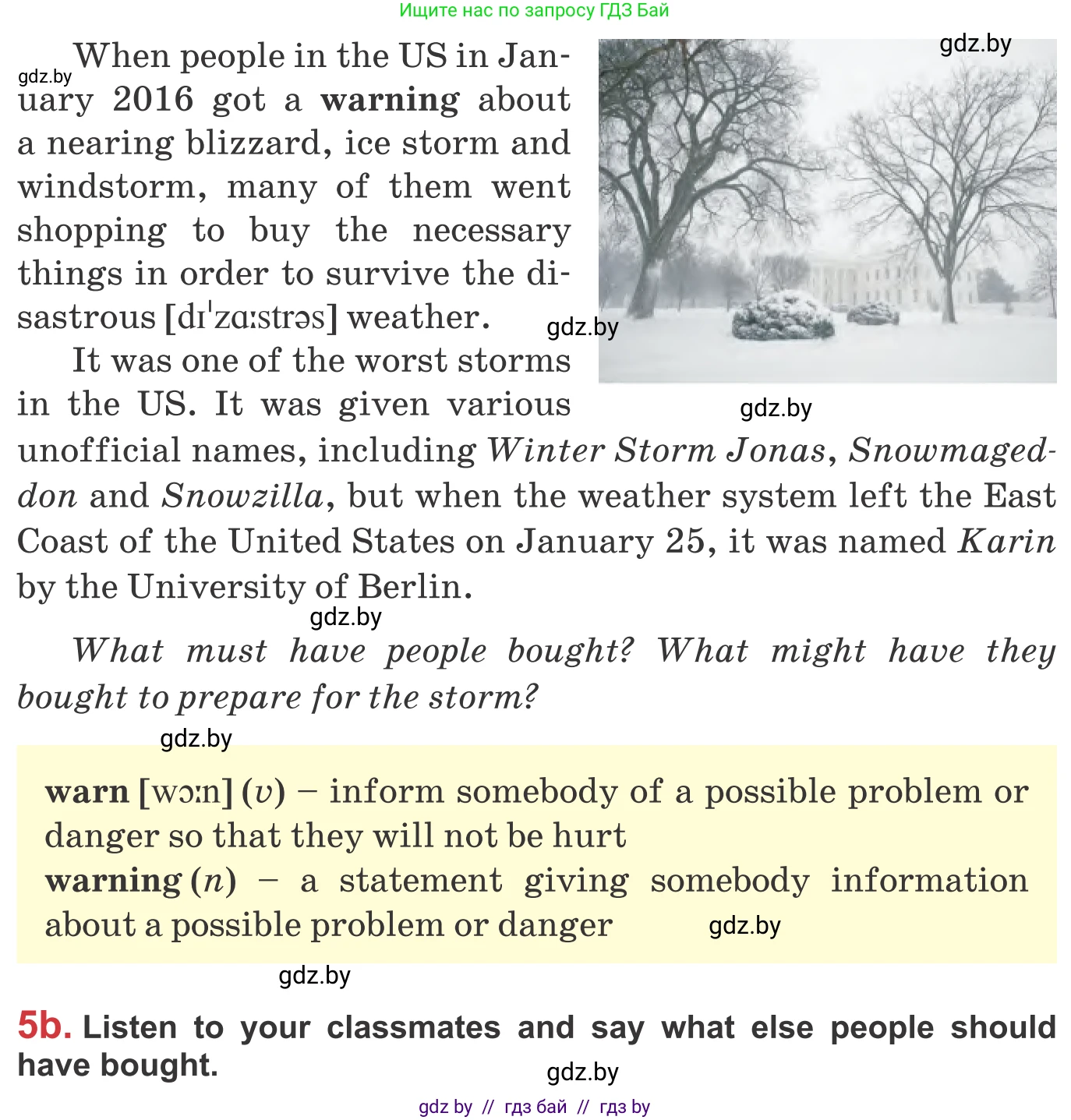 Английский язык (english), 9 класс Учебник (Student's book), авторы: Лапицкая Людмила Михайловна (Lapitskaya Ludmila), Демченко Наталья Валентиновна, Волков Андрей Валерьевич, Калишевич Алла Ивановна, Севрюкова Татьяна Юрьевна, Юхнель Наталья Валентиновна, издательство Вышэйшая школа, Минск, 2018, страница 164, номер 5, Условие (продолжение 2)