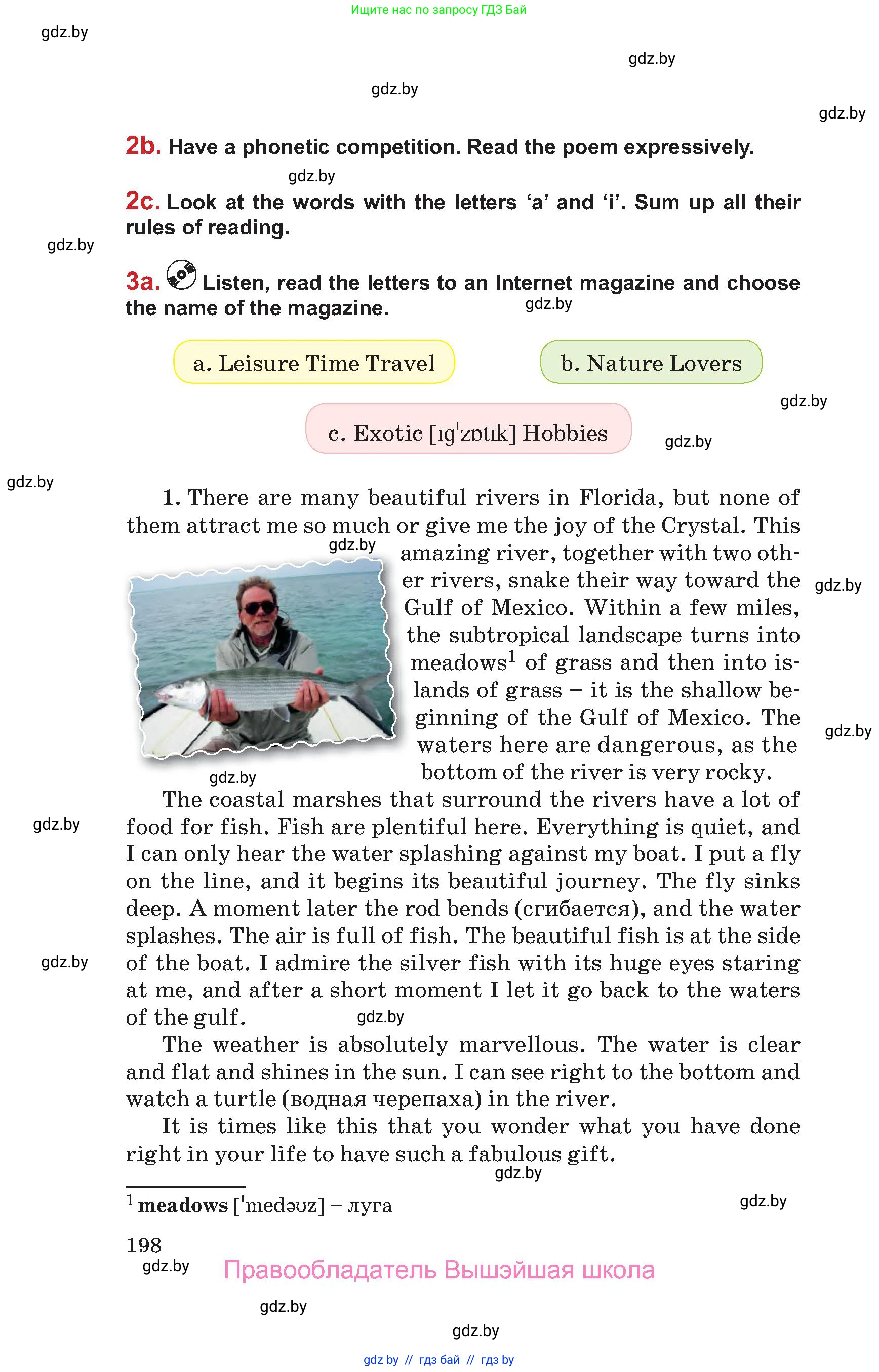 Английский язык (english), 9 класс Учебник (Student's book), авторы: Лапицкая Людмила Михайловна (Lapitskaya Ludmila), Демченко Наталья Валентиновна, Волков Андрей Валерьевич, Калишевич Алла Ивановна, Севрюкова Татьяна Юрьевна, Юхнель Наталья Валентиновна, издательство Вышэйшая школа, Минск, 2018, страница 198