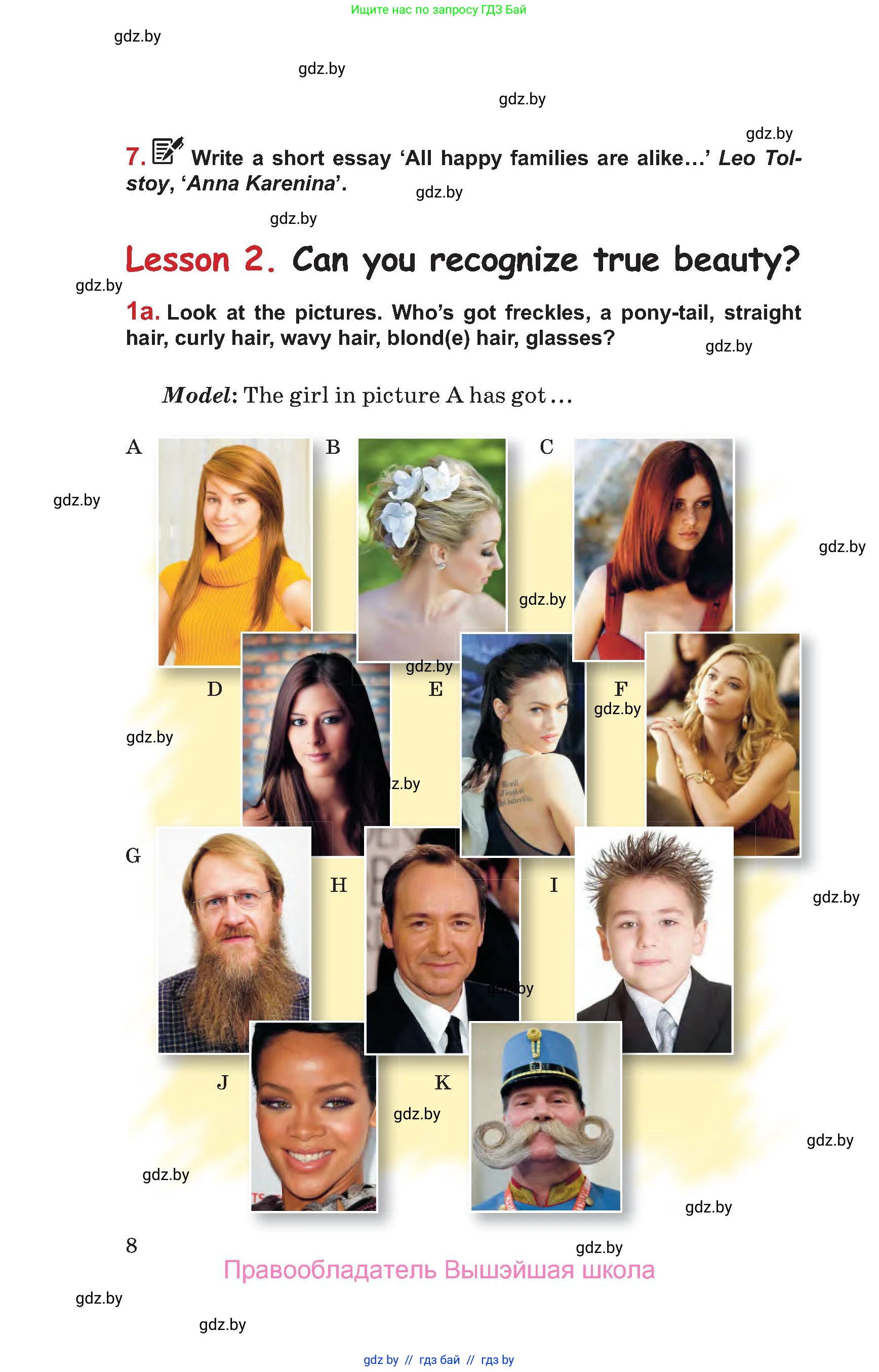 Английский язык (english), 9 класс Учебник (Student's book), авторы: Лапицкая Людмила Михайловна (Lapitskaya Ludmila), Демченко Наталья Валентиновна, Волков Андрей Валерьевич, Калишевич Алла Ивановна, Севрюкова Татьяна Юрьевна, Юхнель Наталья Валентиновна, издательство Вышэйшая школа, Минск, 2018, страница 8