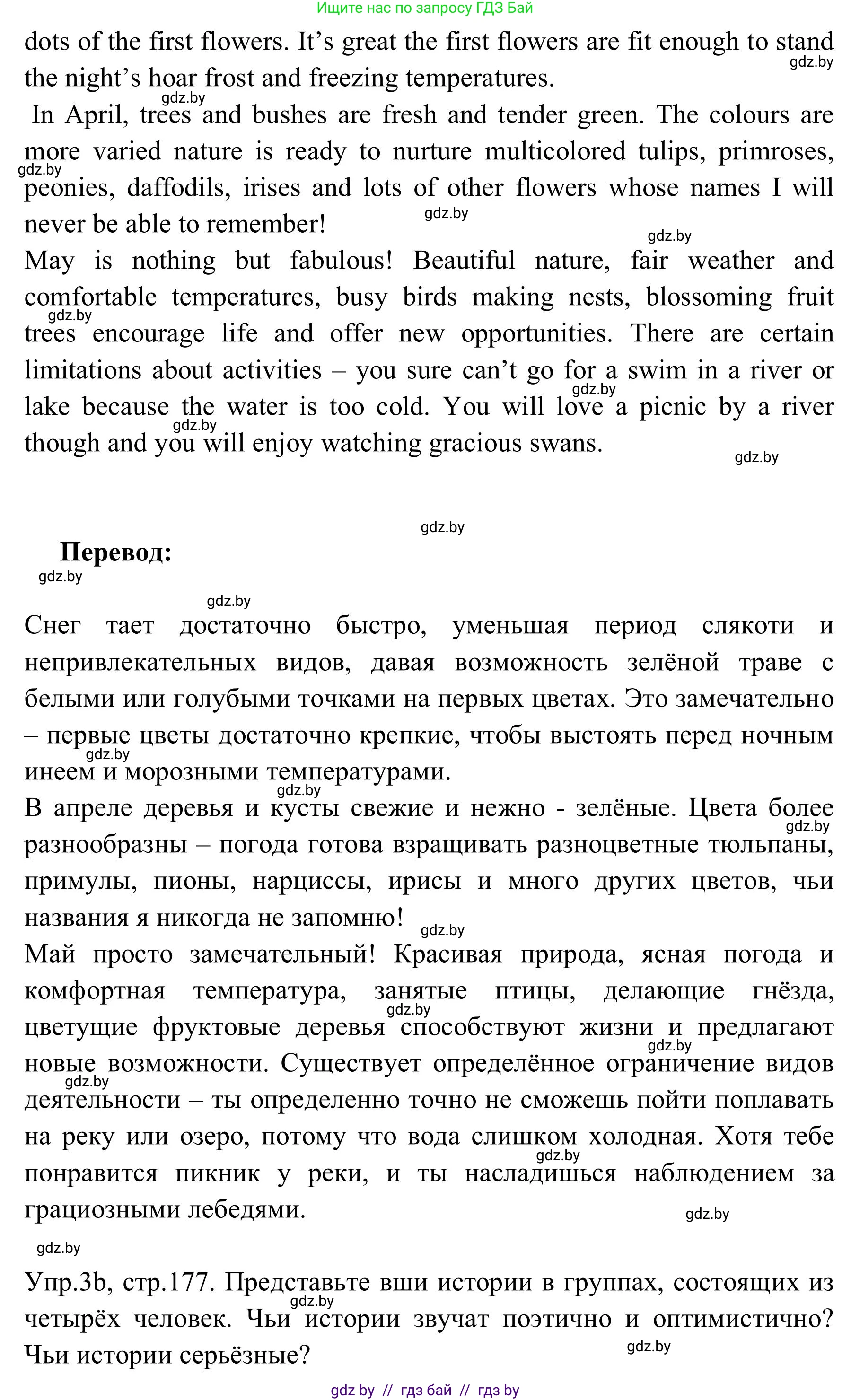 Английский язык (english), 9 класс Учебник (Student's book), авторы: Лапицкая Людмила Михайловна (Lapitskaya Ludmila), Демченко Наталья Валентиновна, Волков Андрей Валерьевич, Калишевич Алла Ивановна, Севрюкова Татьяна Юрьевна, Юхнель Наталья Валентиновна, издательство Вышэйшая школа, Минск, 2018, страница 177, номер 3, Решение 2 (продолжение 2)