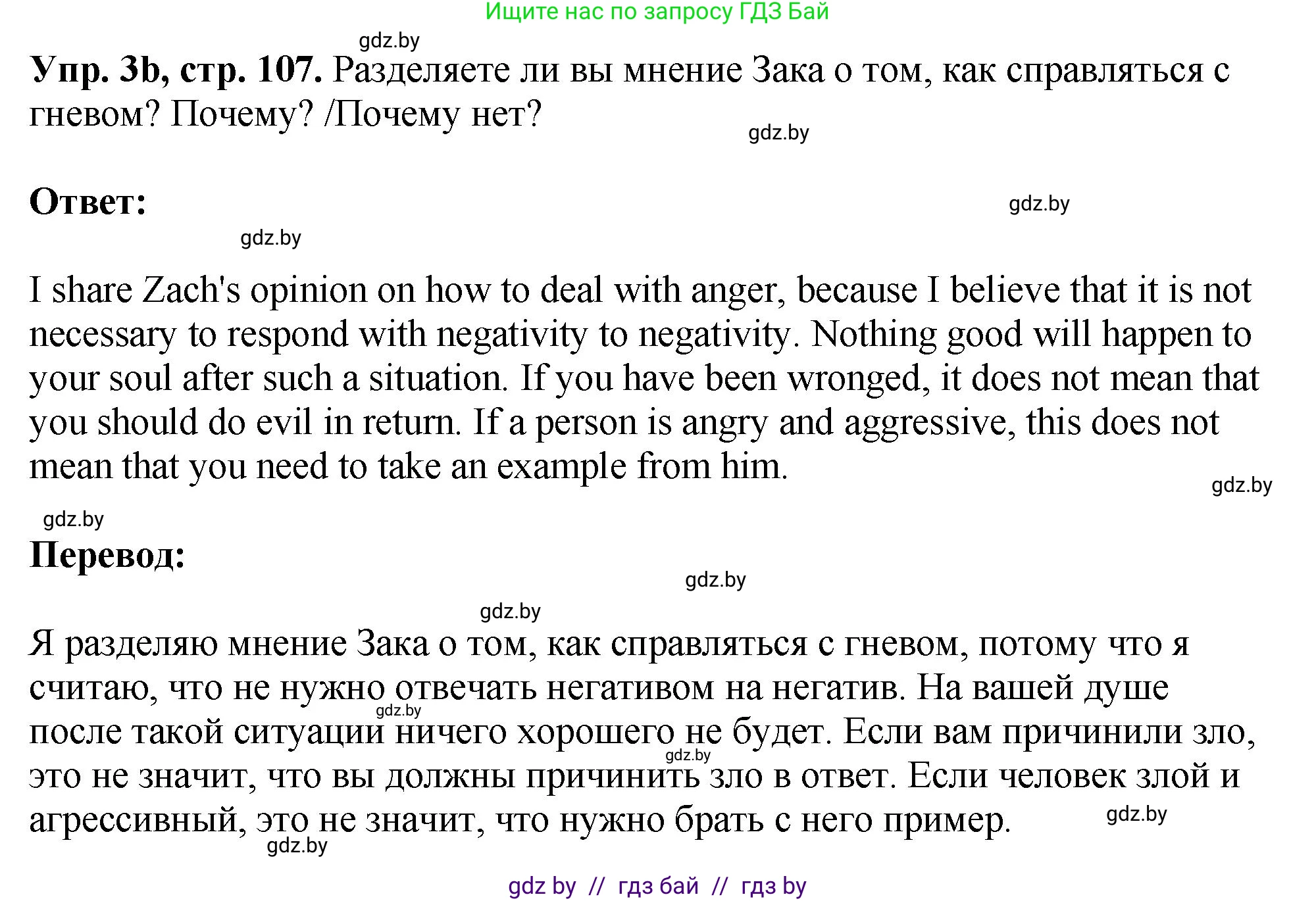 Английский язык (english), 10 класс рабочая тетрадь (activity book), авторы: Демченко Наталья Валентиновна, Бушуева Эдите Владиславовна, Юхнель Наталья Валентиновна, Севрюкова Татьяна Юрьевна, Лапицкая Людмила Михайловна (Lapitskaya Ludmila), издательство Аверсэв, Минск, 2022, голубого цвета, Часть ( Part) 1, страница 107, номер 3, Решение (продолжение 2)