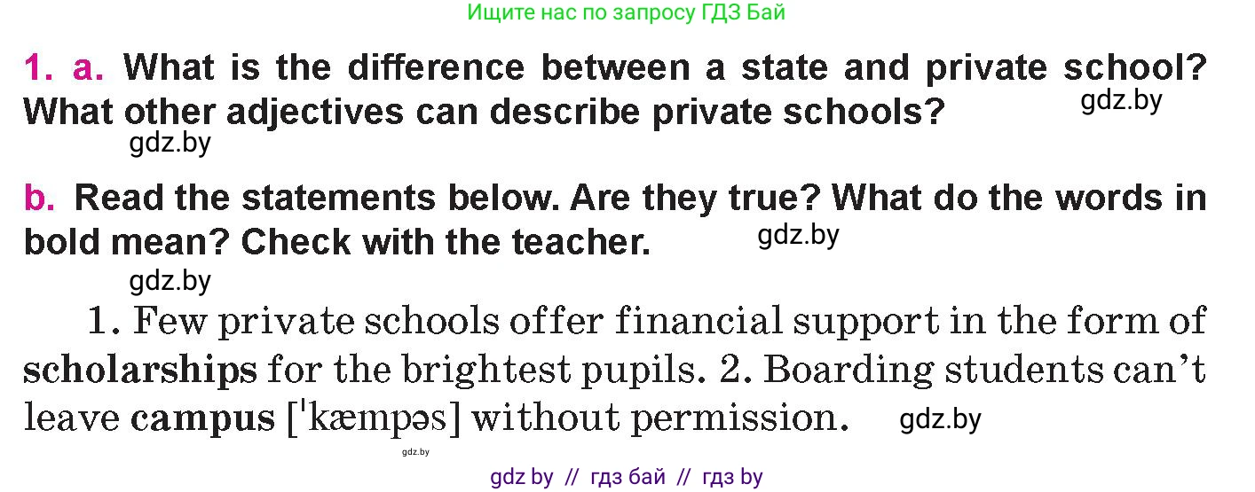 Английский язык (english), 10 класс Учебник (Student's book), авторы: Демченко Наталья Валентиновна, Юхнель Наталья Валентиновна, Севрюкова Татьяна Юрьевна, Бушуева Эдите Владиславовна, Лапицкая Людмила Михайловна (Lapitskaya Ludmila), издательство Вышэйшая школа, Минск, 2021, голубого цвета, Часть ( Part) 1, страница 61, номер 1, Условие