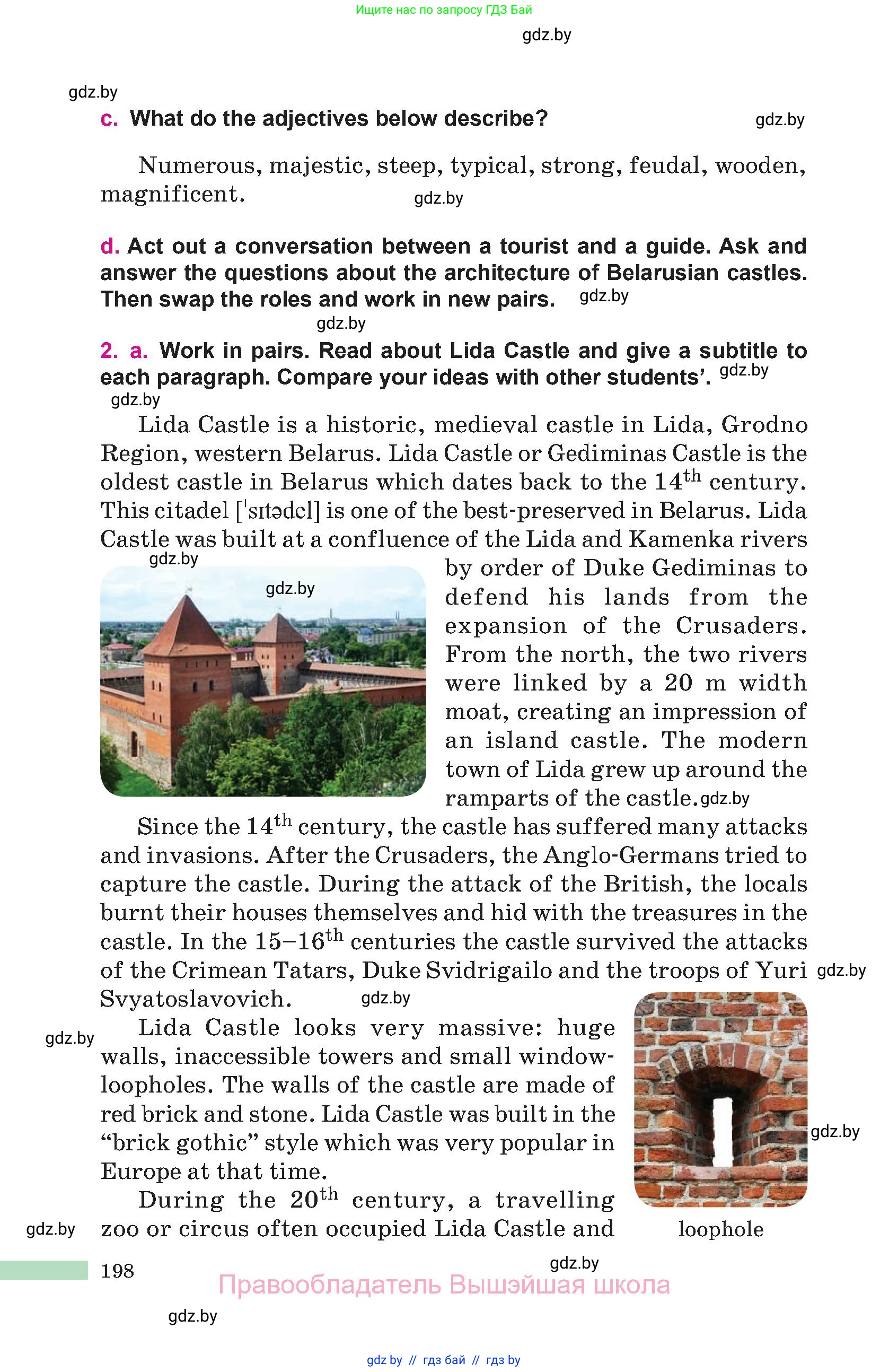 Английский язык (english), 10 класс Учебник (Student's book), авторы: Демченко Наталья Валентиновна, Юхнель Наталья Валентиновна, Севрюкова Татьяна Юрьевна, Бушуева Эдите Владиславовна, Лапицкая Людмила Михайловна (Lapitskaya Ludmila), издательство Вышэйшая школа, Минск, 2021, голубого цвета, Часть ( Part) 2, страница 198