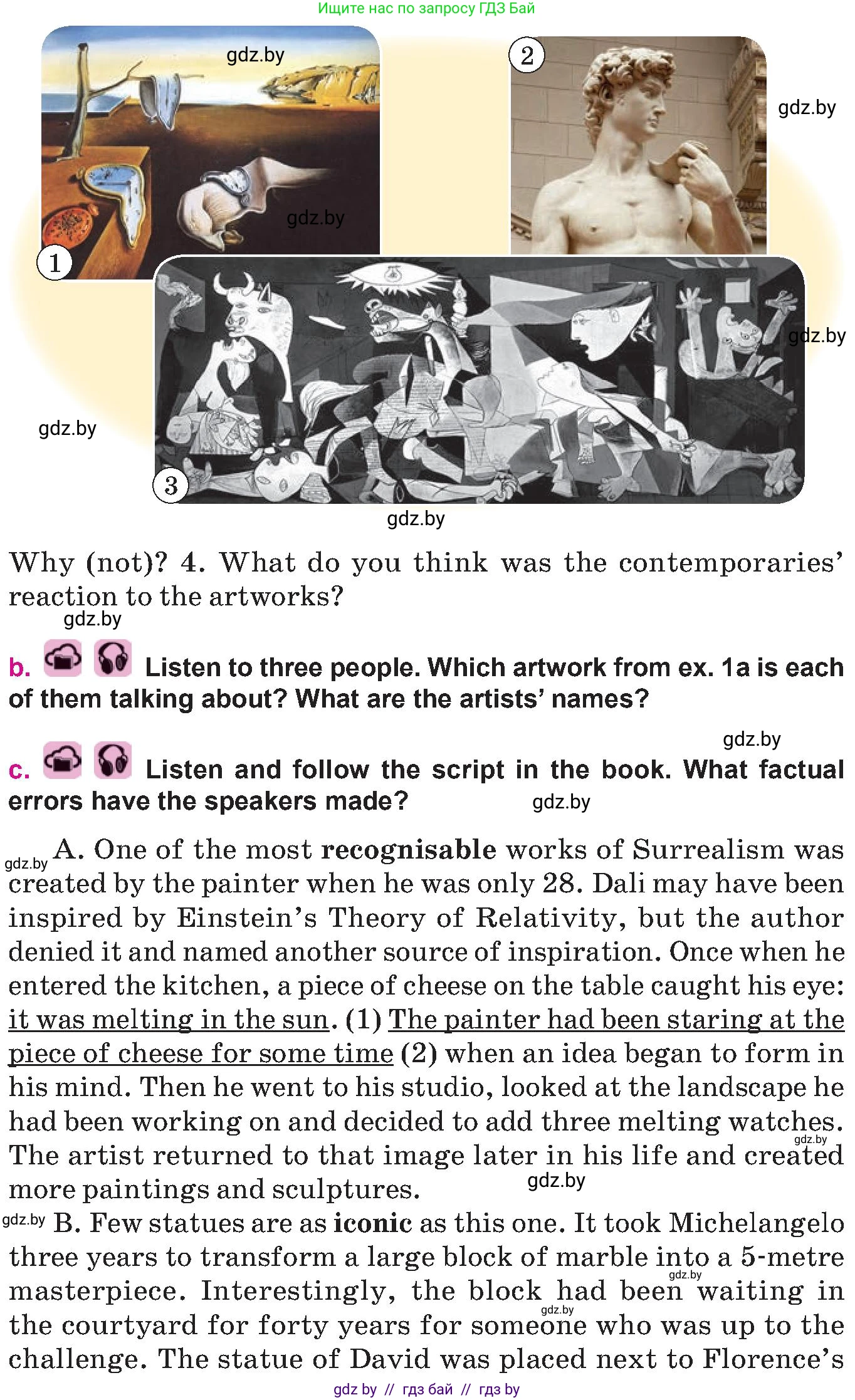 Английский язык (english), 10 класс Учебник (Student's book), авторы: Демченко Наталья Валентиновна, Юхнель Наталья Валентиновна, Севрюкова Татьяна Юрьевна, Бушуева Эдите Владиславовна, Лапицкая Людмила Михайловна (Lapitskaya Ludmila), издательство Вышэйшая школа, Минск, 2021, голубого цвета, Часть ( Part) 2, страница 9, номер 1, Условие (продолжение 2)