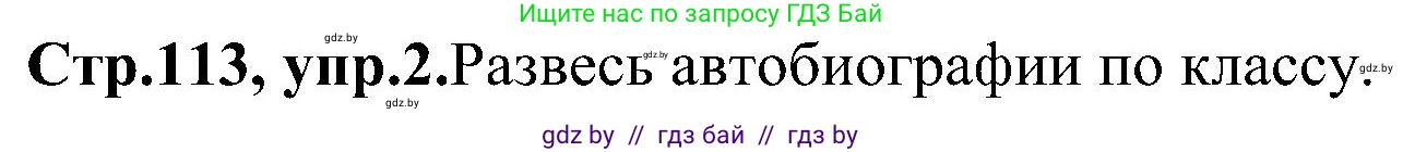 Английский язык (english), 10 класс Учебник (Student's book), авторы: Демченко Наталья Валентиновна, Юхнель Наталья Валентиновна, Севрюкова Татьяна Юрьевна, Бушуева Эдите Владиславовна, Лапицкая Людмила Михайловна (Lapitskaya Ludmila), издательство Вышэйшая школа, Минск, 2021, голубого цвета, Часть ( Part) 1, страница 113, номер 2, Решение
