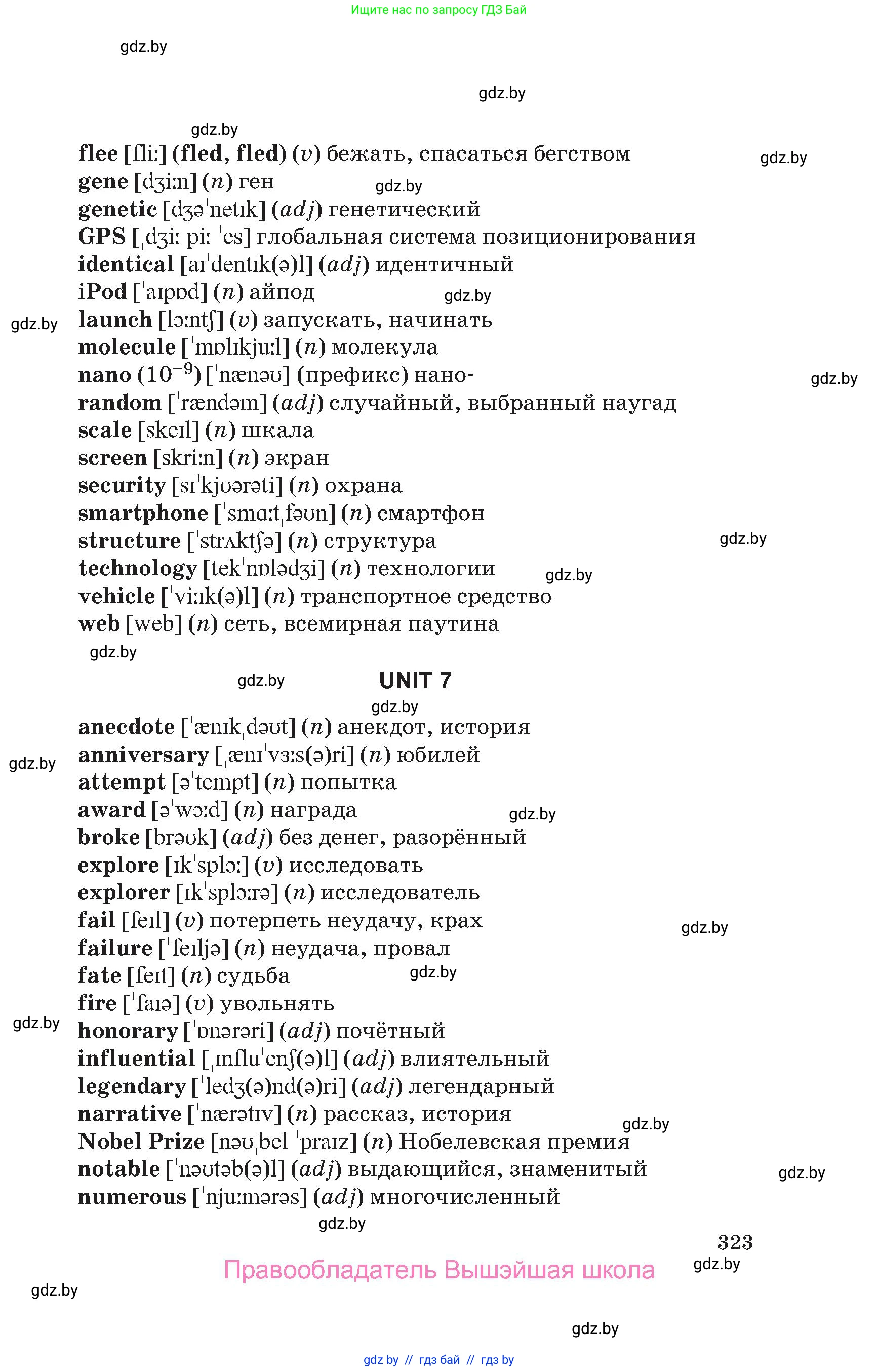 Английский язык (english), 10 класс Учебник (Student's book), авторы: Юхнель Наталья Валентиновна, Наумова Елена Георгиевна, Демченко Наталья Валентиновна, издательство Вышэйшая школа, Минск, 2019, страница 323