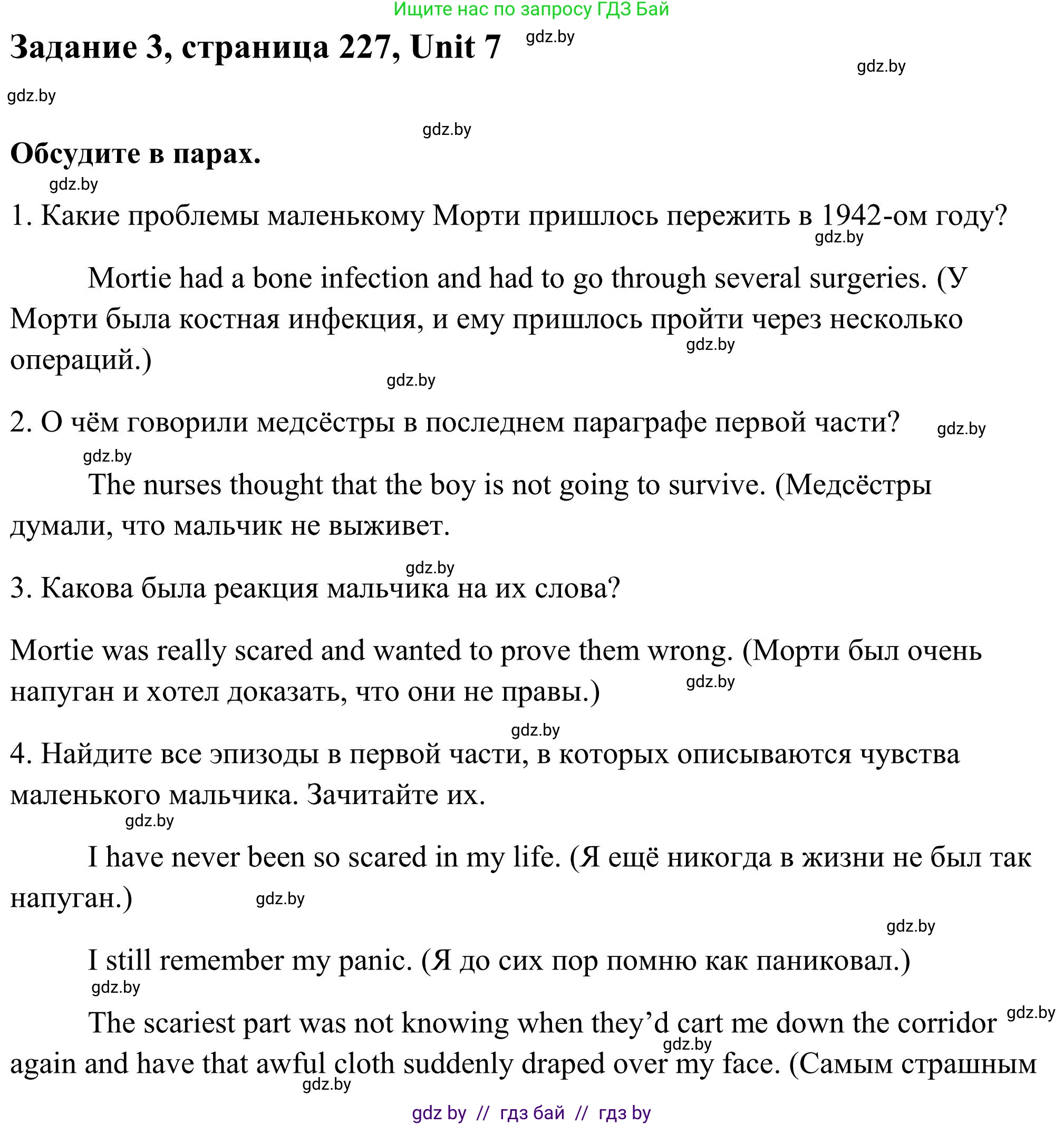 Английский язык (english), 10 класс Учебник (Student's book), авторы: Юхнель Наталья Валентиновна, Наумова Елена Георгиевна, Демченко Наталья Валентиновна, издательство Вышэйшая школа, Минск, 2019, страница 227, номер 3, Решение