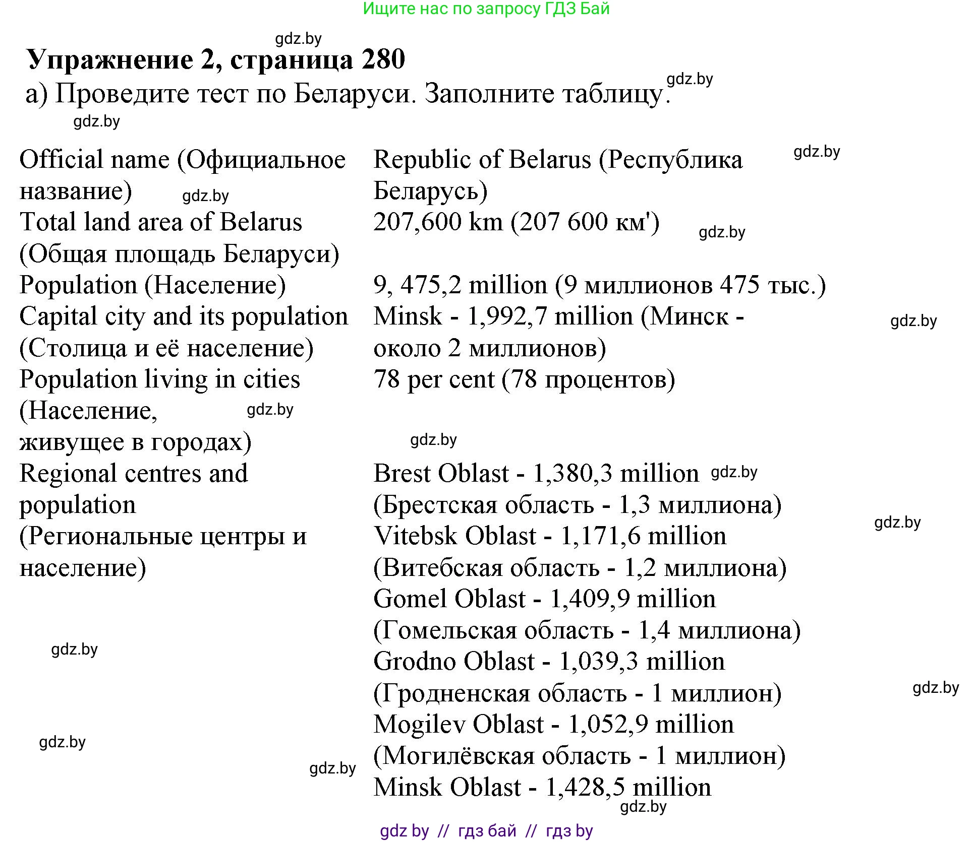 Английский язык (english), 10 класс Учебник (Student's book), авторы: Юхнель Наталья Валентиновна, Наумова Елена Георгиевна, Демченко Наталья Валентиновна, издательство Вышэйшая школа, Минск, 2019, страница 280, номер 2, Решение 2