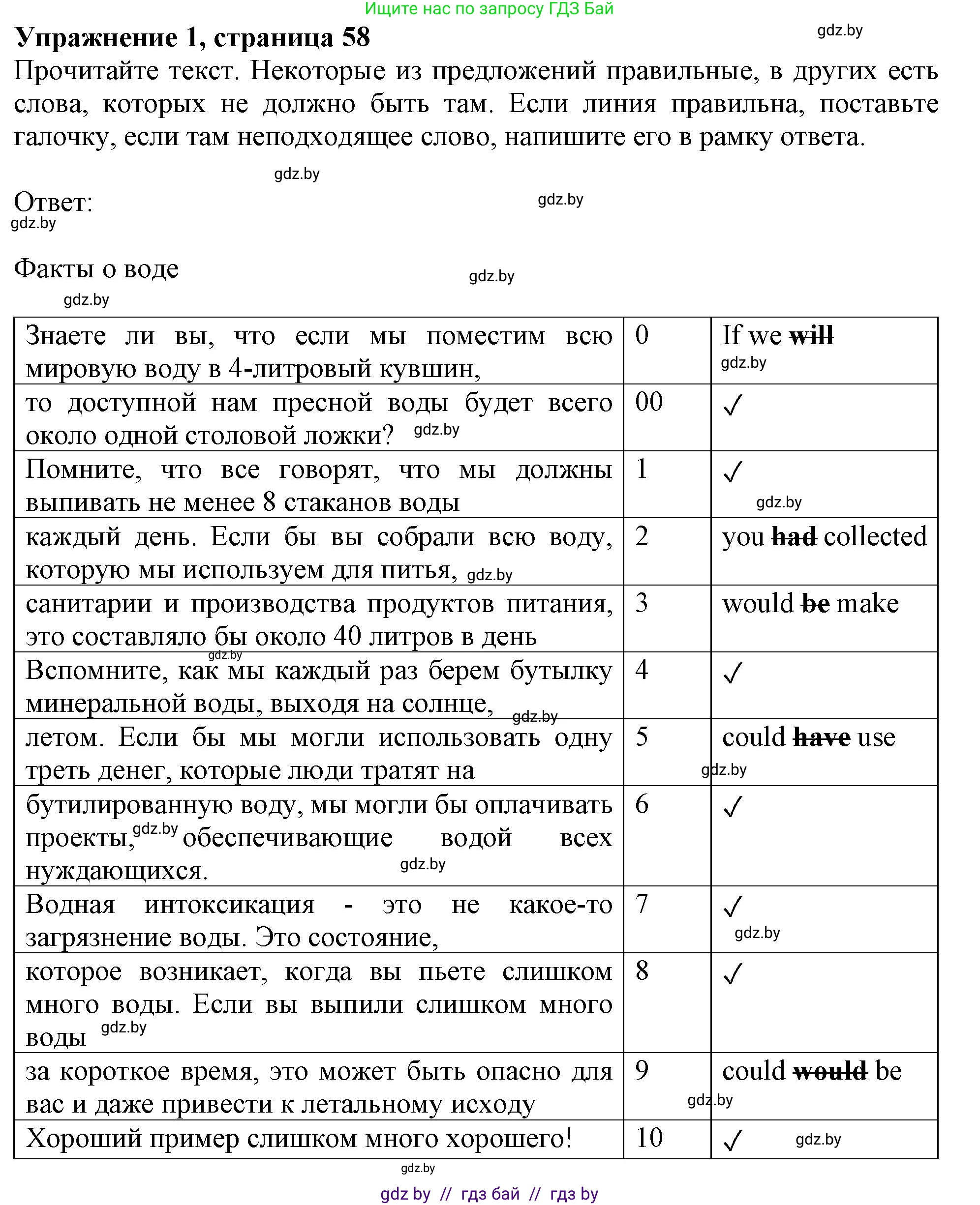 Английский язык (english), 11 класс рабочая тетрадь (activity book), авторы: Юхнель Наталья Валентиновна, Демченко Наталья Валентиновна, Романчук Вероника Романовна, Малиновская Елена Александровна, Севрюкова Татьяна Юрьевна, Бушуева Эдите Владиславовна, Наумова Елена Георгиевна, Яковчиц Т Н, издательство Аверсэв, Минск, 2021, зелёного цвета, Часть ( Part) 1, страница 58, номер 1, Решение