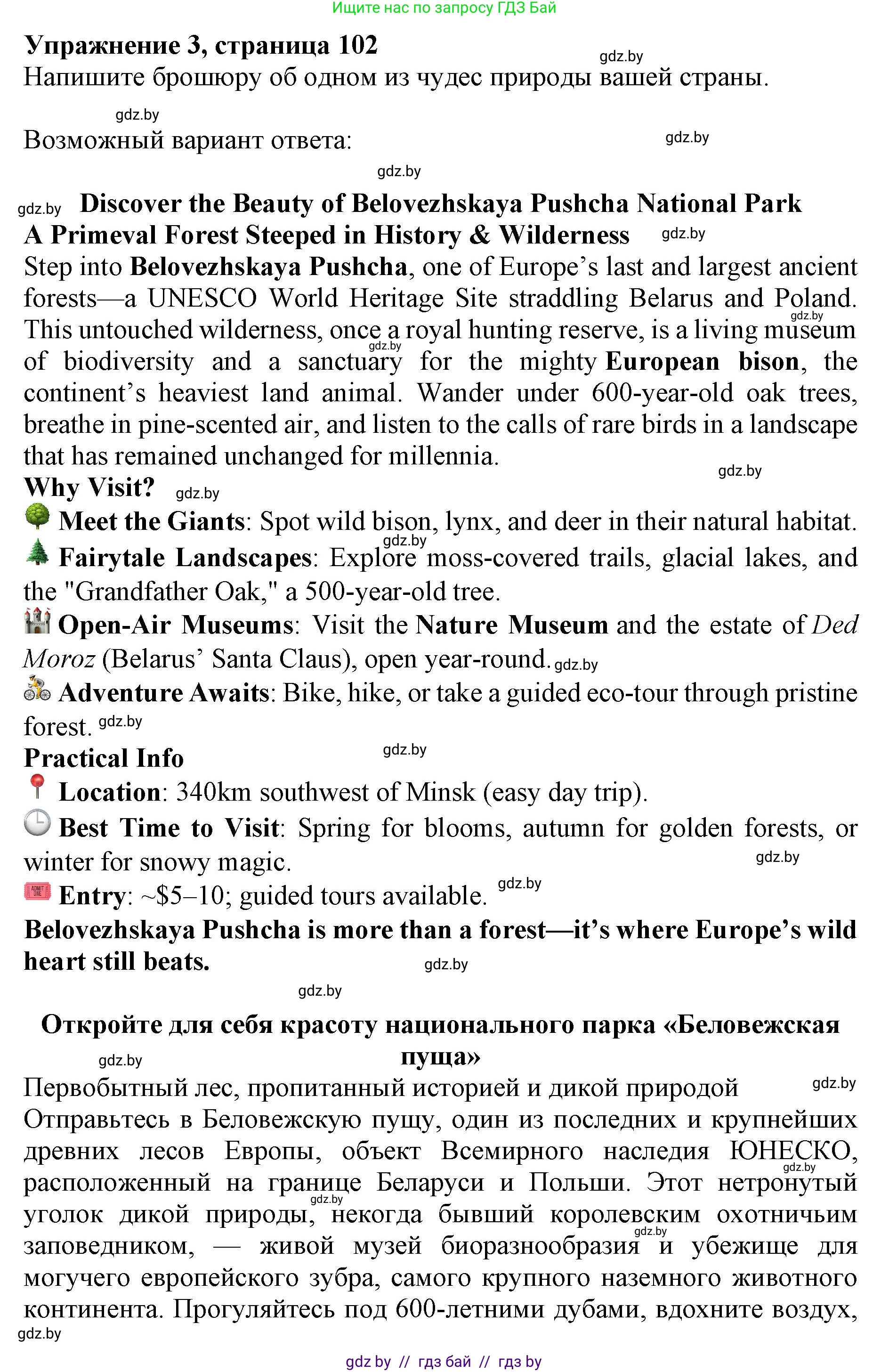 Английский язык (english), 11 класс практикум (activity book ), авторы: Демченко Наталья Валентиновна, Бушуева Эдите Владиславовна, Севрюкова Татьяна Юрьевна, Лапицкая Людмила Михайловна (Lapitskaya Ludmila), Романчук Вероника Романовна, Яковчиц Т Н, издательство Аверсэв, Минск, 2023, Часть 1, страница 102, номер 3, Решение