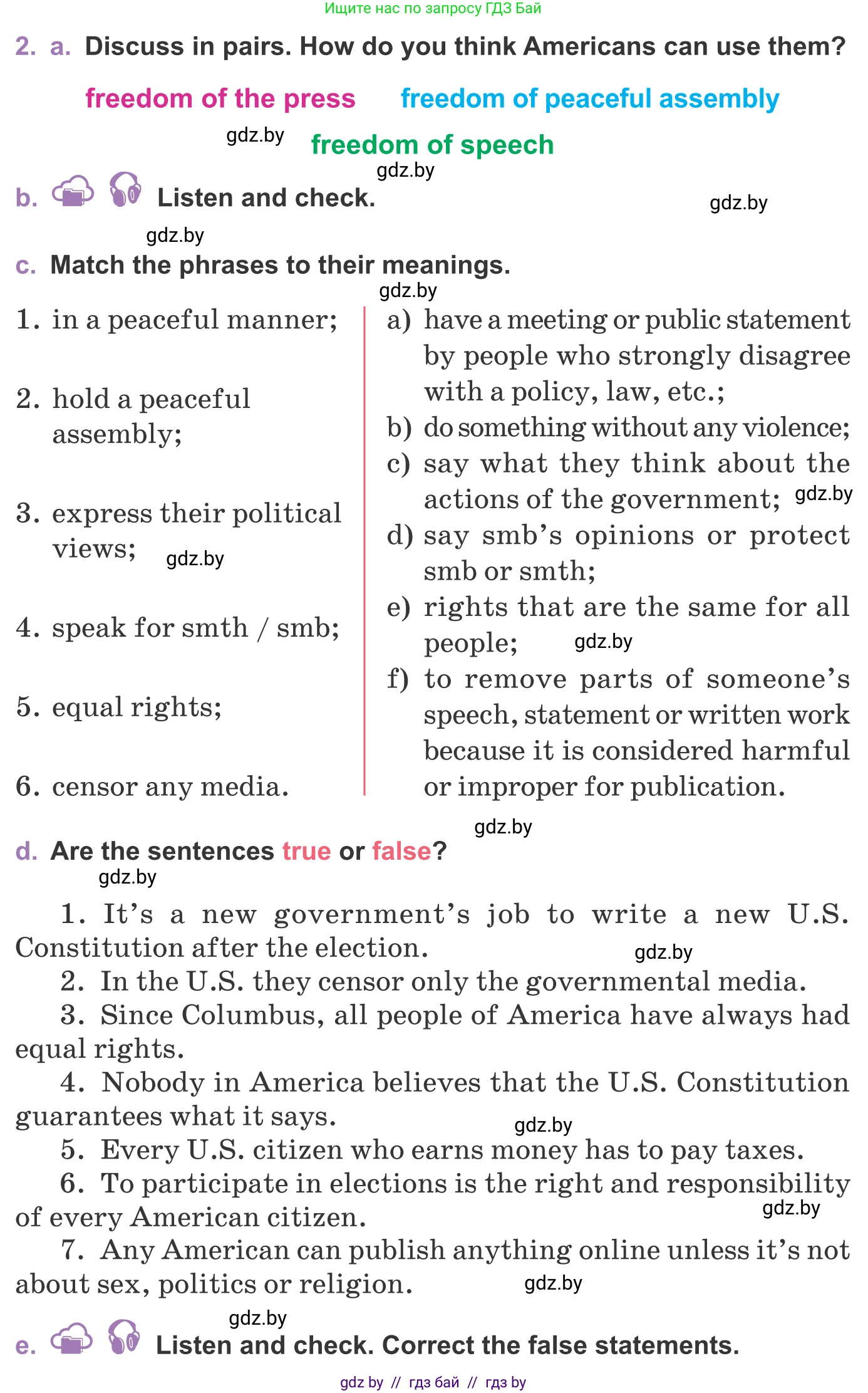 Английский язык (english), 11 класс Учебник (Student's book), авторы: Демченко Наталья Валентиновна, Бушуева Эдите Владиславовна, Севрюкова Татьяна Юрьевна, Лапицкая Людмила Михайловна (Lapitskaya Ludmila), Романчук Вероника Романовна, издательство Вышэйшая школа, Минск, 2022, розового цвета, Часть ( Part) 2, страница 28, номер 2, Условие