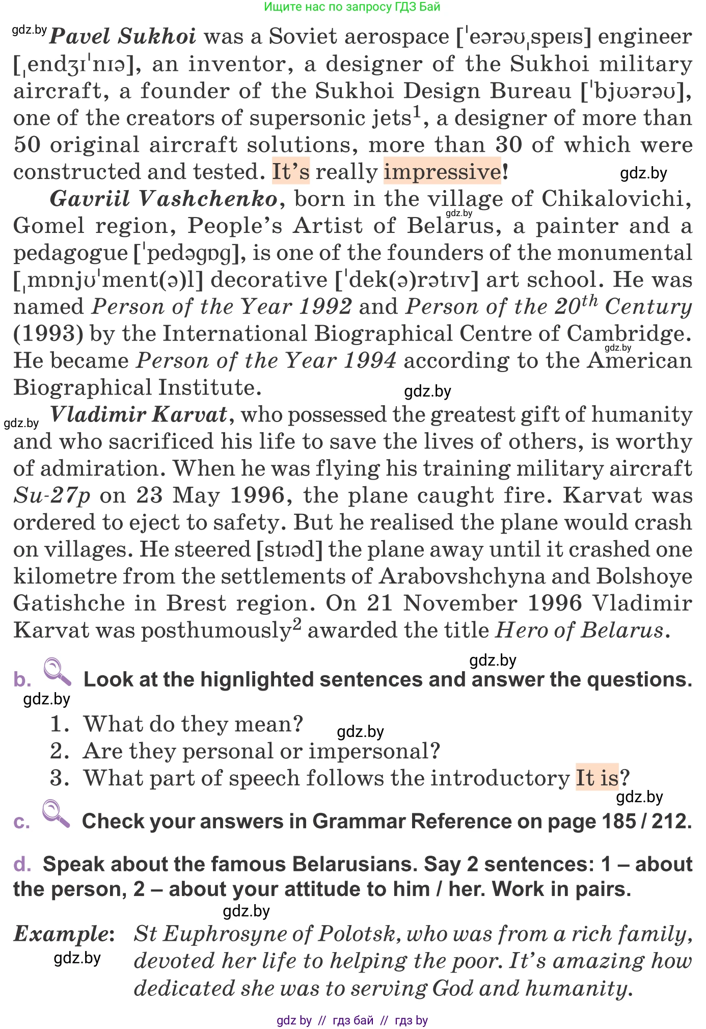 Английский язык (english), 11 класс Учебник (Student's book), авторы: Демченко Наталья Валентиновна, Бушуева Эдите Владиславовна, Севрюкова Татьяна Юрьевна, Лапицкая Людмила Михайловна (Lapitskaya Ludmila), Романчук Вероника Романовна, издательство Вышэйшая школа, Минск, 2022, розового цвета, Часть ( Part) 2, страница 55, номер 2, Условие (продолжение 3)