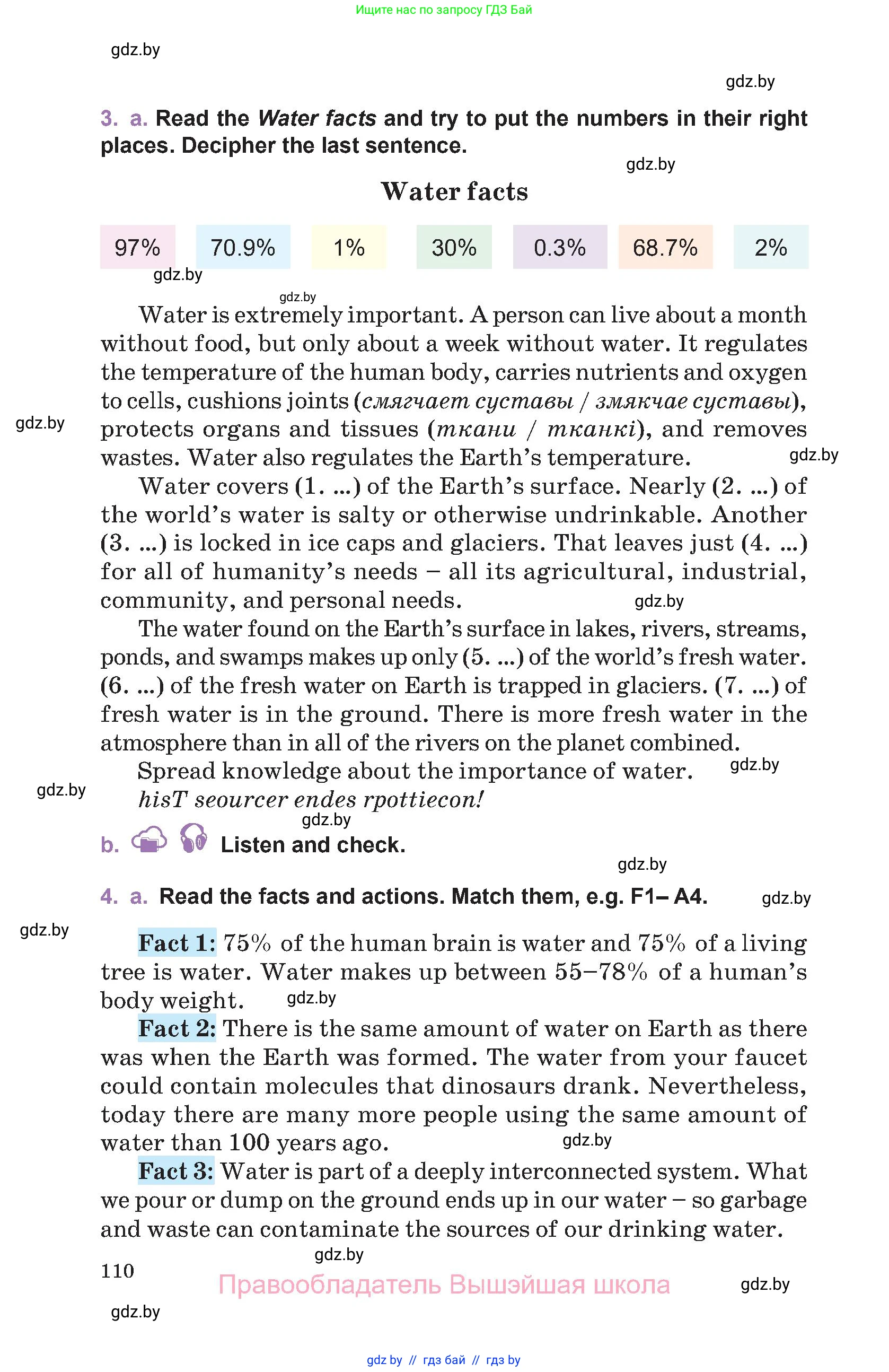 Английский язык (english), 11 класс Учебник (Student's book), авторы: Демченко Наталья Валентиновна, Бушуева Эдите Владиславовна, Севрюкова Татьяна Юрьевна, Лапицкая Людмила Михайловна (Lapitskaya Ludmila), Романчук Вероника Романовна, издательство Вышэйшая школа, Минск, 2022, розового цвета, Часть ( Part) 1, страница 110