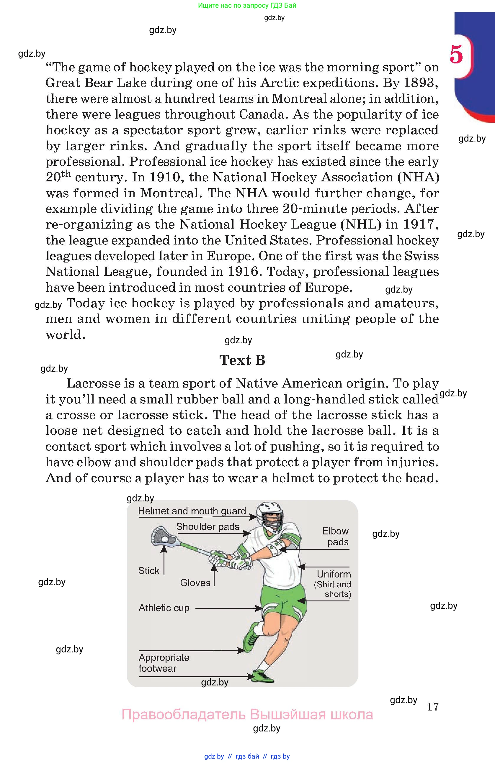 Английский язык (english), 11 класс Учебник (Student's book), авторы: Демченко Наталья Валентиновна, Бушуева Эдите Владиславовна, Севрюкова Татьяна Юрьевна, Лапицкая Людмила Михайловна (Lapitskaya Ludmila), Романчук Вероника Романовна, издательство Вышэйшая школа, Минск, 2022, розового цвета, Часть ( Part) 1, страница 17