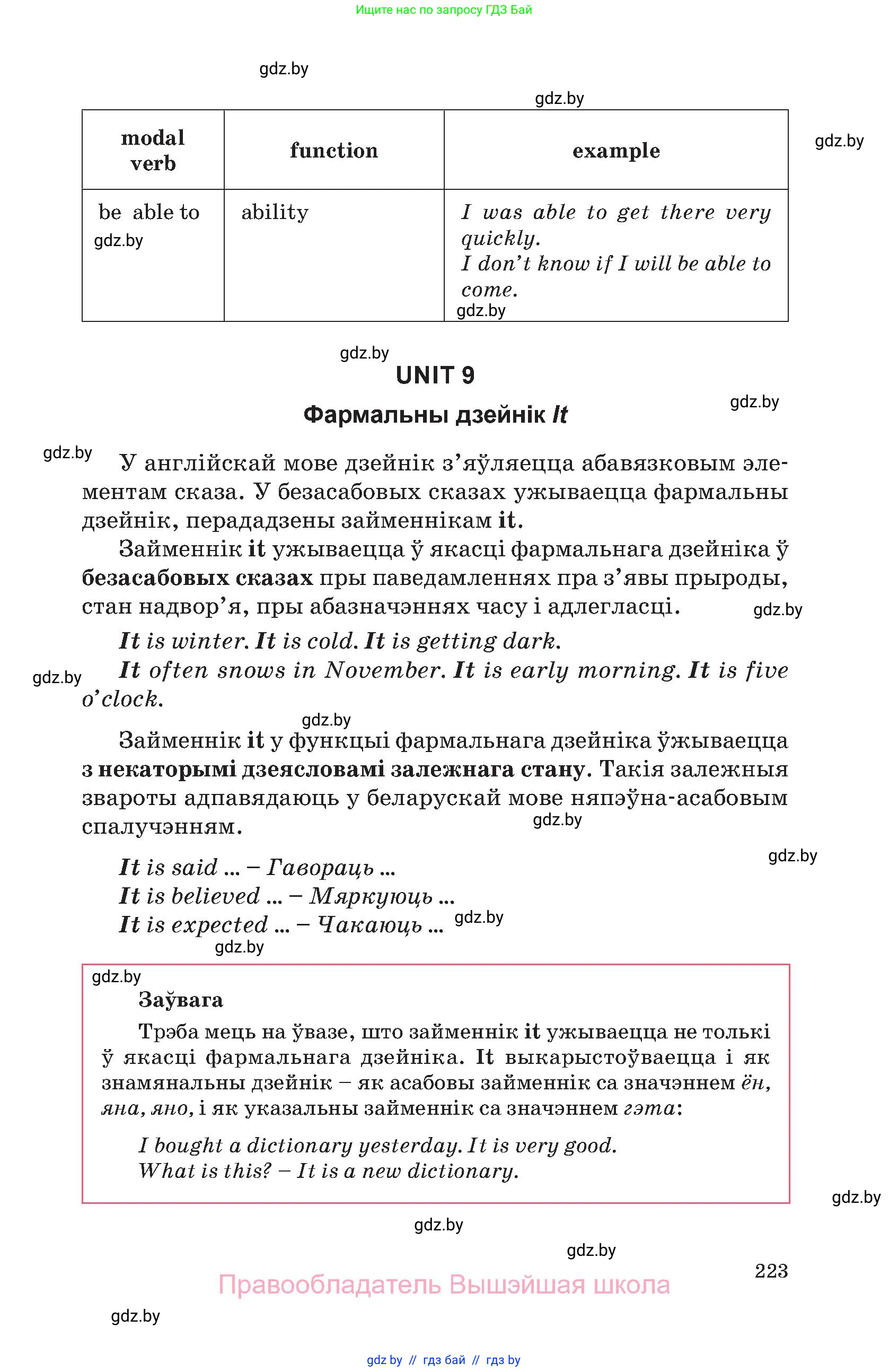 Английский язык (english), 11 класс Учебник (Student's book), авторы: Демченко Наталья Валентиновна, Бушуева Эдите Владиславовна, Севрюкова Татьяна Юрьевна, Лапицкая Людмила Михайловна (Lapitskaya Ludmila), Романчук Вероника Романовна, издательство Вышэйшая школа, Минск, 2022, розового цвета, страница 223