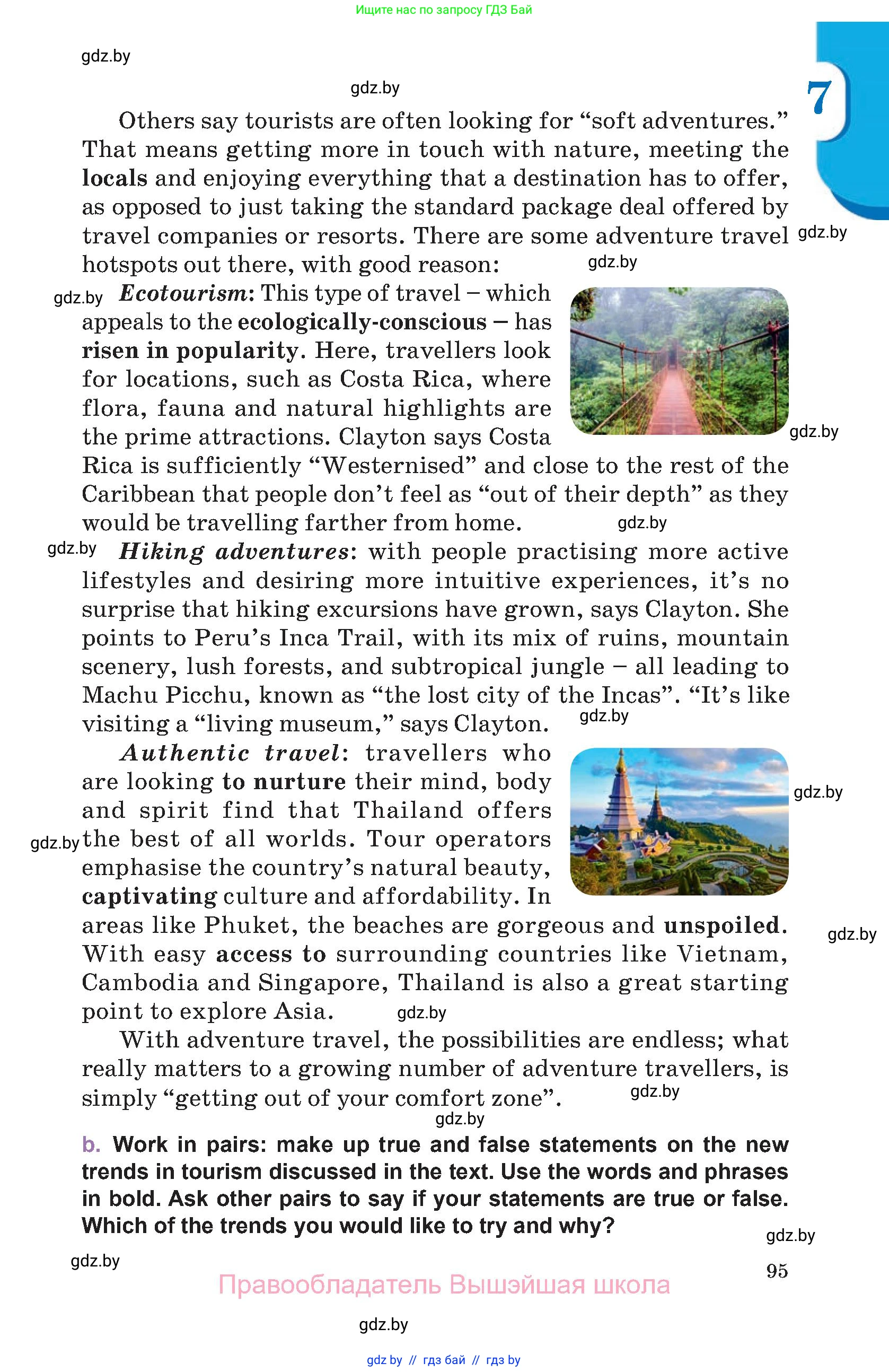 Английский язык (english), 11 класс Учебник (Student's book), авторы: Демченко Наталья Валентиновна, Бушуева Эдите Владиславовна, Севрюкова Татьяна Юрьевна, Лапицкая Людмила Михайловна (Lapitskaya Ludmila), Романчук Вероника Романовна, издательство Вышэйшая школа, Минск, 2022, розового цвета, Часть ( Part) 1, страница 95