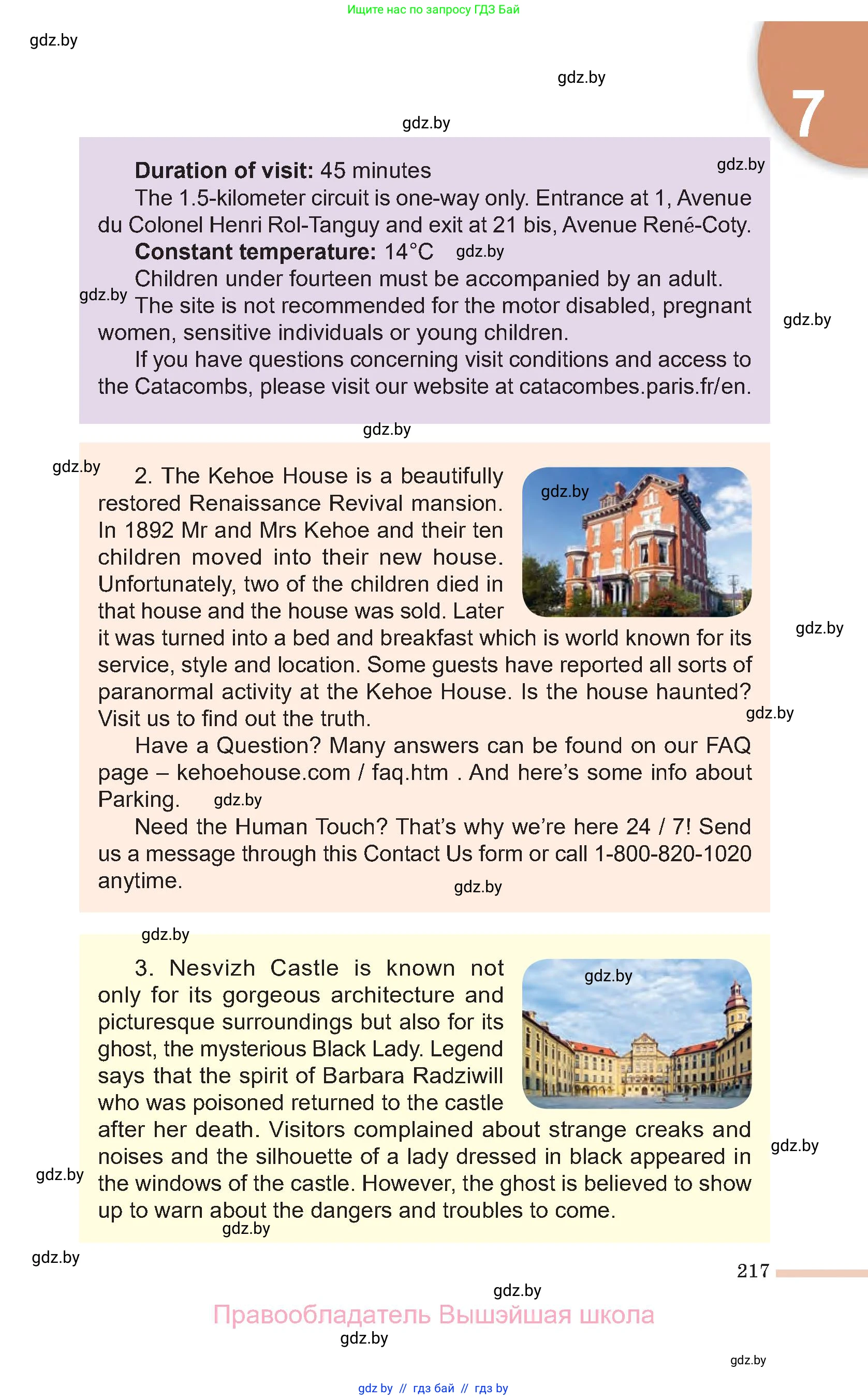 Английский язык (english), 11 класс Учебник (Student's book), авторы: Юхнель Наталья Валентиновна, Демченко Наталья Валентиновна, Романчук Вероника Романовна, Малиновская Елена Александровна, Севрюкова Татьяна Юрьевна, Бушуева Эдите Владиславовна, Наумова Елена Георгиевна, Яковчиц Т Н, издательство Вышэйшая школа, Минск, 2021, бирюзового цвета, страница 217