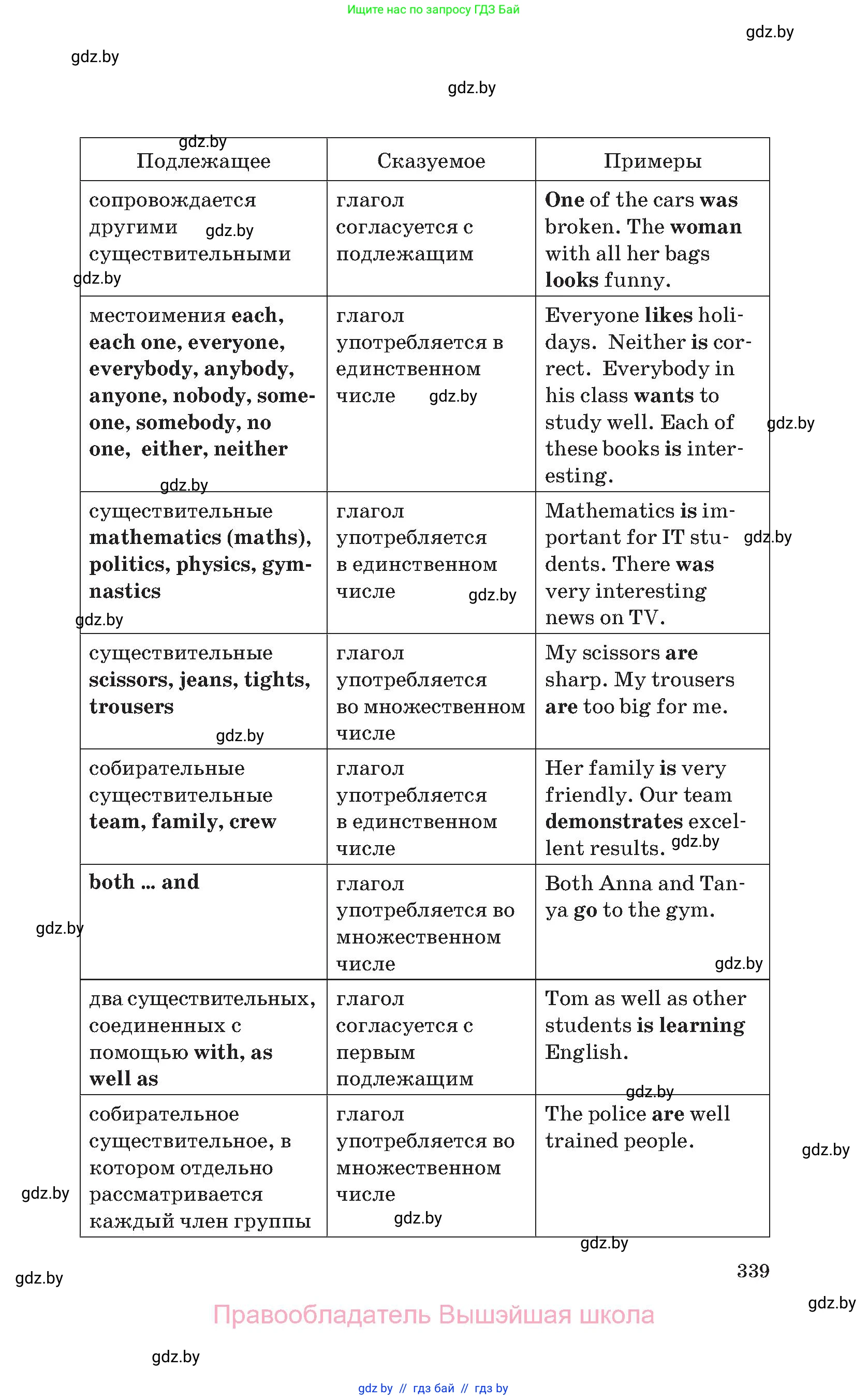 Английский язык (english), 11 класс Учебник (Student's book), авторы: Юхнель Наталья Валентиновна, Демченко Наталья Валентиновна, Романчук Вероника Романовна, Малиновская Елена Александровна, Севрюкова Татьяна Юрьевна, Бушуева Эдите Владиславовна, Наумова Елена Георгиевна, Яковчиц Т Н, издательство Вышэйшая школа, Минск, 2021, бирюзового цвета, страница 339