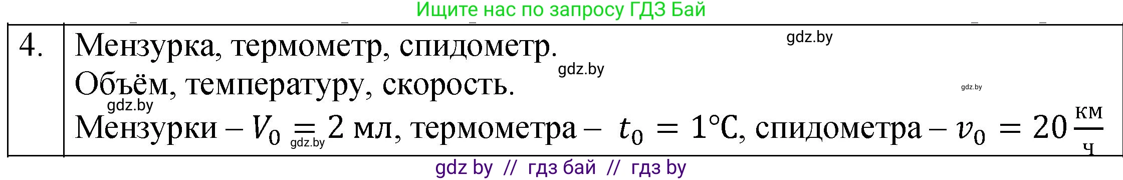 Физика, 7 класс Учебник, авторы: Исаченкова Лариса Артёмовна, Громыко Елена Владимировна, Лещинский Юрий Дмитриевич, издательство Народная асвета, Минск, 2022, бирюзового цвета, страница 26, номер 4, Решение 1