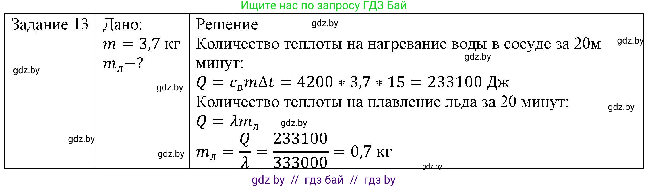 Физика, 8 класс Учебник, авторы: Исаченкова Лариса Артёмовна, Громыко Елена Владимировна, Дорофейчик Владимир Владимирович, Лещинский Юрий Дмитриевич, издательство Адукацыя i выхаванне, Минск, 2024, страница 39, номер 13, Решение 3