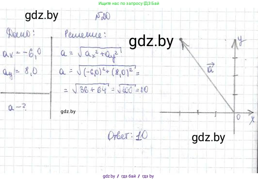 Физика, 9 класс Сборник задач, авторы: Исаченкова Лариса Артёмовна, Дорофейчик Владимир Владимирович, Захаревич Екатерина Васильевна, Пальчик Геннадий Владимирович, издательство Аверсэв, Минск, 2021, страница 14, номер 20, Решение 2