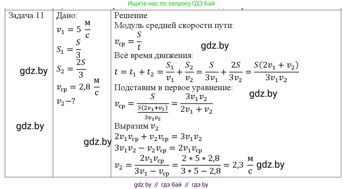 Физика, 9 класс Учебник, авторы: Исаченкова Лариса Артёмовна, Сокольский Анатолий Алексеевич, Захаревич Екатерина Васильевна, издательство Народная асвета, Минск, 2019, страница 37, номер 11, Решение 1