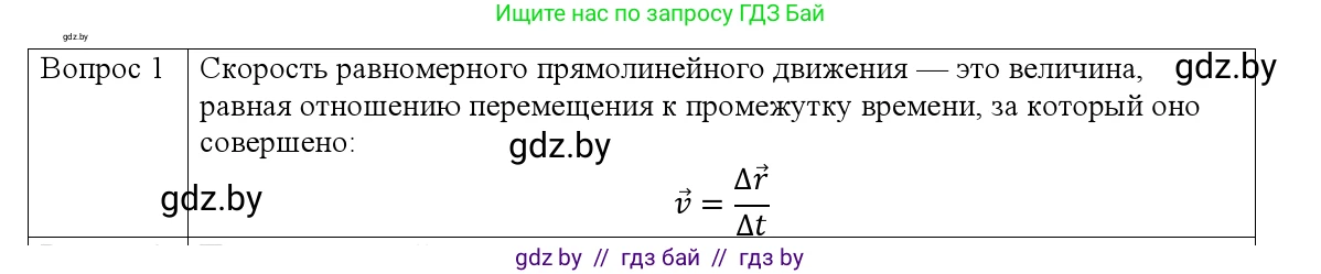 Физика, 9 класс Учебник, авторы: Исаченкова Лариса Артёмовна, Сокольский Анатолий Алексеевич, Захаревич Екатерина Васильевна, издательство Народная асвета, Минск, 2019, страница 26, номер 1, Решение 1