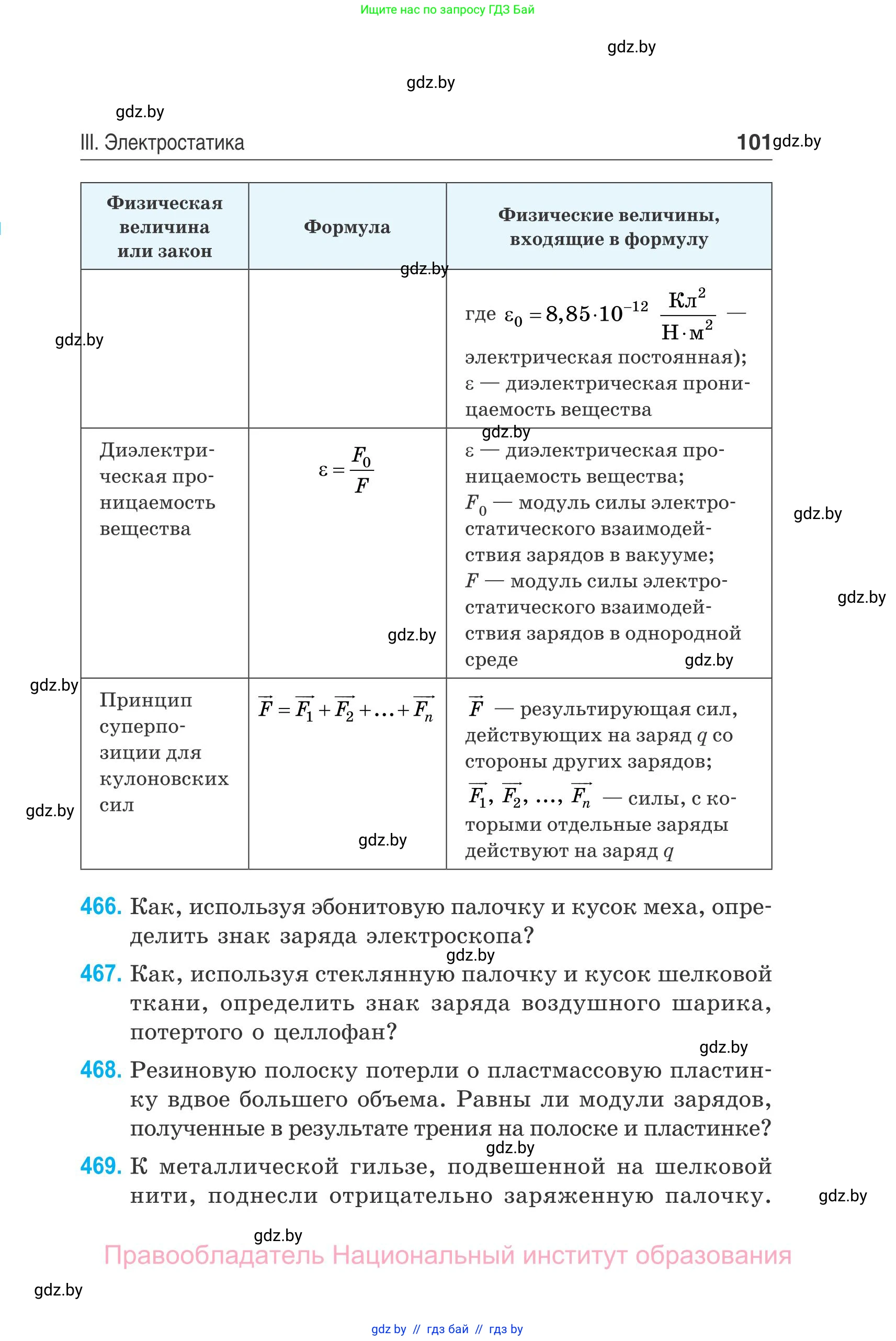 Физика, 10 класс Сборник задач, авторы: Дорофейчик Владимир Владимирович, Белая Ольга Николаевна, издательство Национальный институт образования, Минск, 2022, страница 101