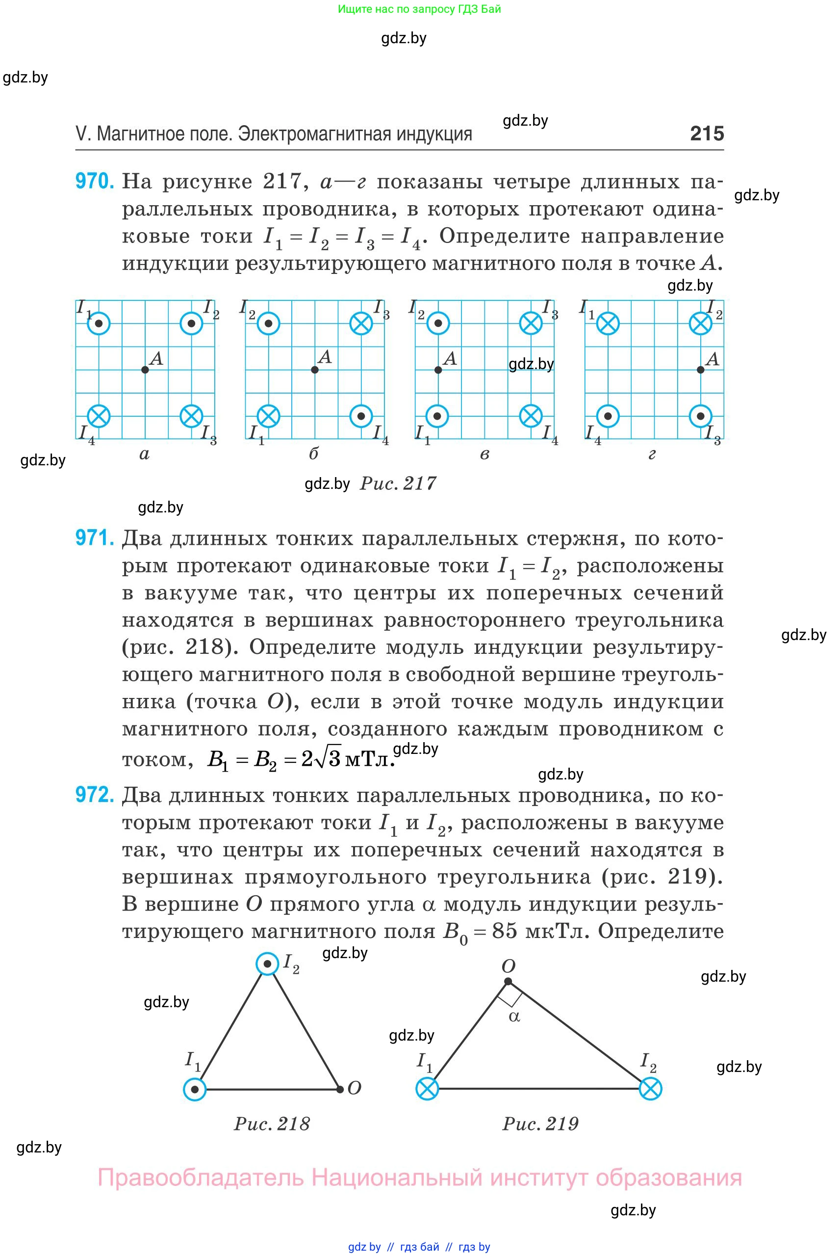 Физика, 10 класс Сборник задач, авторы: Дорофейчик Владимир Владимирович, Белая Ольга Николаевна, издательство Национальный институт образования, Минск, 2022, страница 215