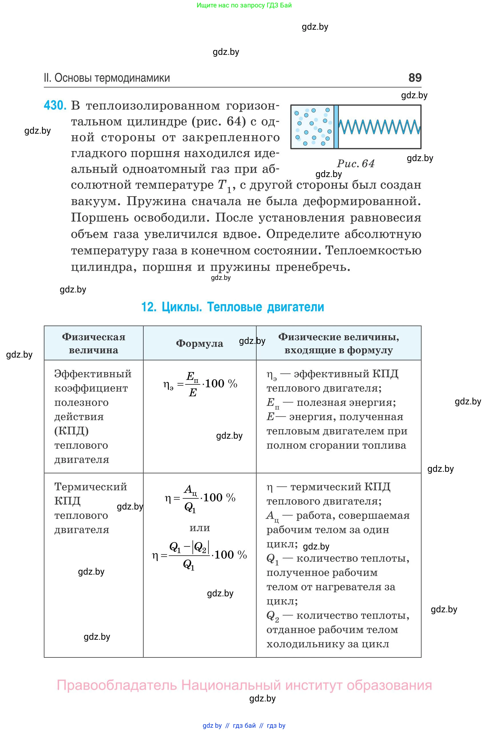 Физика, 10 класс Сборник задач, авторы: Дорофейчик Владимир Владимирович, Белая Ольга Николаевна, издательство Национальный институт образования, Минск, 2022, страница 89