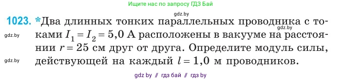 Физика, 10 класс Сборник задач, авторы: Дорофейчик Владимир Владимирович, Белая Ольга Николаевна, издательство Национальный институт образования, Минск, 2022, страница 229, номер 1023, Условие