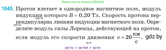 Физика, 10 класс Сборник задач, авторы: Дорофейчик Владимир Владимирович, Белая Ольга Николаевна, издательство Национальный институт образования, Минск, 2022, страница 236, номер 1045, Условие