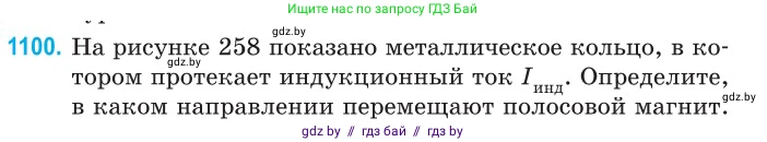 Физика, 10 класс Сборник задач, авторы: Дорофейчик Владимир Владимирович, Белая Ольга Николаевна, издательство Национальный институт образования, Минск, 2022, страница 250, номер 1100, Условие