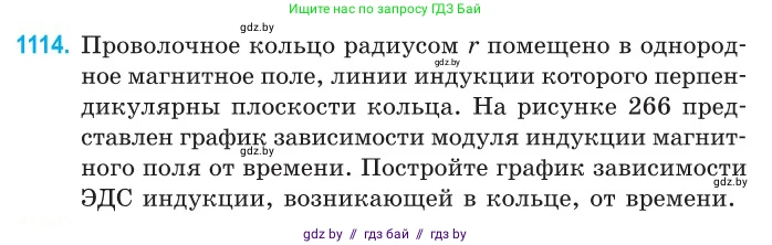Физика, 10 класс Сборник задач, авторы: Дорофейчик Владимир Владимирович, Белая Ольга Николаевна, издательство Национальный институт образования, Минск, 2022, страница 253, номер 1114, Условие