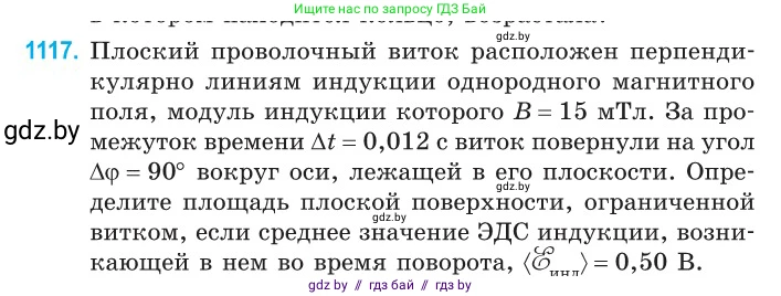 Физика, 10 класс Сборник задач, авторы: Дорофейчик Владимир Владимирович, Белая Ольга Николаевна, издательство Национальный институт образования, Минск, 2022, страница 254, номер 1117, Условие