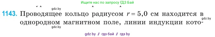 Физика, 10 класс Сборник задач, авторы: Дорофейчик Владимир Владимирович, Белая Ольга Николаевна, издательство Национальный институт образования, Минск, 2022, страница 260, номер 1143, Условие