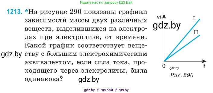 Физика, 10 класс Сборник задач, авторы: Дорофейчик Владимир Владимирович, Белая Ольга Николаевна, издательство Национальный институт образования, Минск, 2022, страница 278, номер 1213, Условие