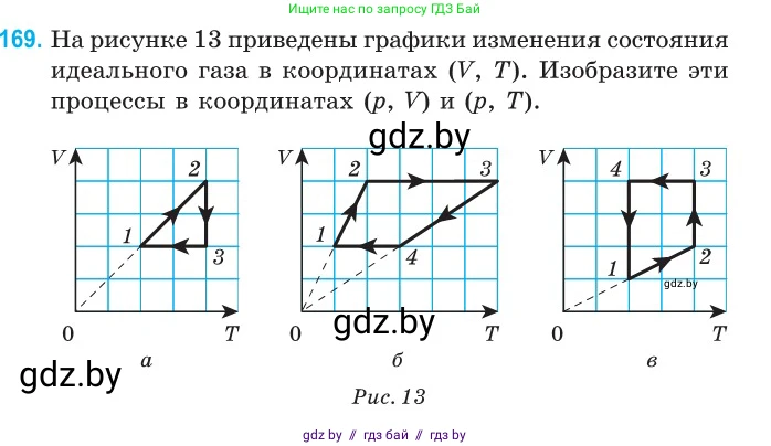 Физика, 10 класс Сборник задач, авторы: Дорофейчик Владимир Владимирович, Белая Ольга Николаевна, издательство Национальный институт образования, Минск, 2022, страница 37, номер 169, Условие