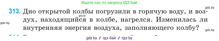 Физика, 10 класс Сборник задач, авторы: Дорофейчик Владимир Владимирович, Белая Ольга Николаевна, издательство Национальный институт образования, Минск, 2022, страница 63, номер 313, Условие