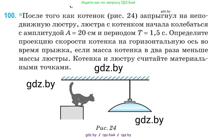 Физика, 11 класс Сборник задач, авторы: Дорофейчик Владимир Владимирович, Силенков Михаил Анатольевич, издательство Национальный институт образования, Минск, 2023, страница 33, номер 100, Условие