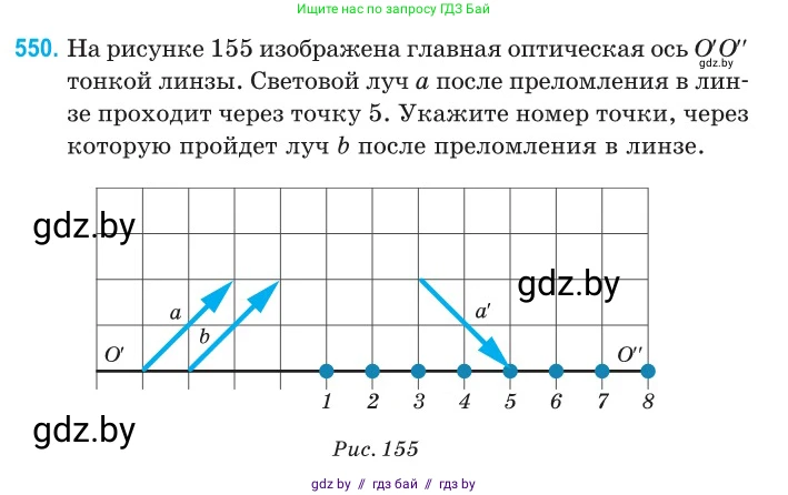Физика, 11 класс Сборник задач, авторы: Дорофейчик Владимир Владимирович, Силенков Михаил Анатольевич, издательство Национальный институт образования, Минск, 2023, страница 167, номер 550, Условие