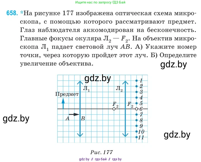 Физика, 11 класс Сборник задач, авторы: Дорофейчик Владимир Владимирович, Силенков Михаил Анатольевич, издательство Национальный институт образования, Минск, 2023, страница 192, номер 658, Условие