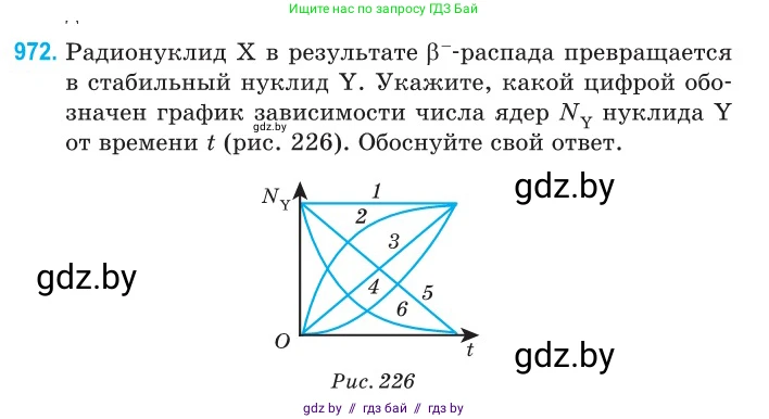 Физика, 11 класс Сборник задач, авторы: Дорофейчик Владимир Владимирович, Силенков Михаил Анатольевич, издательство Национальный институт образования, Минск, 2023, страница 273, номер 972, Условие